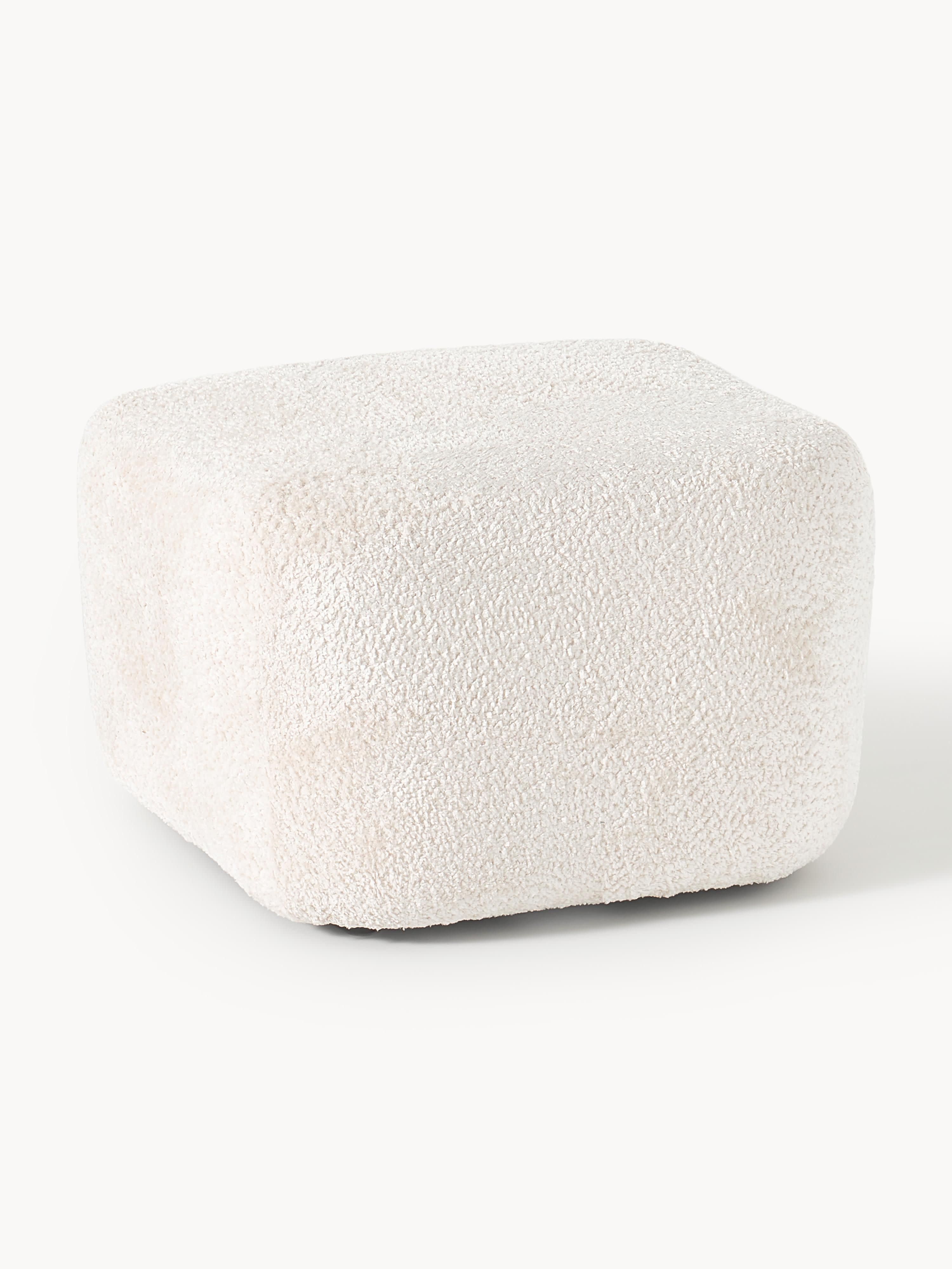 Sofa-Hocker Wolke aus Teddy-Bouclé