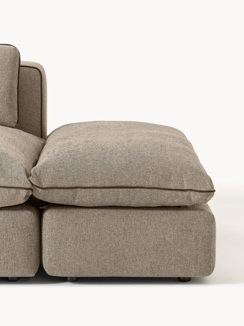 Modulares XL-Sofa Felix (3-Sitzer) mit Hocker