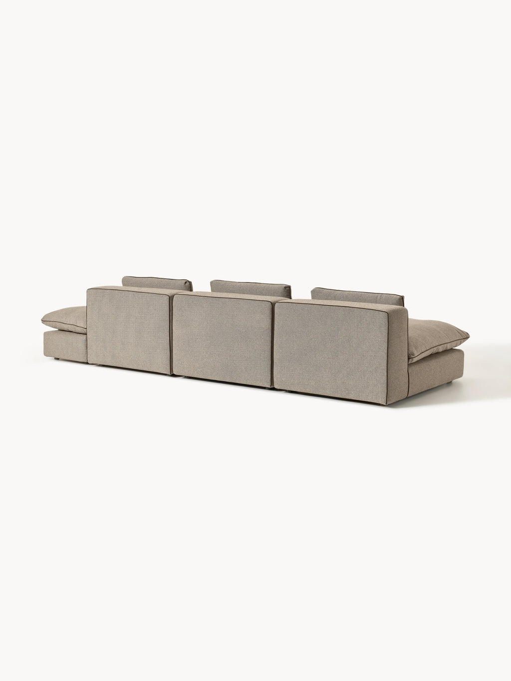 Modulares XL-Sofa Felix (3-Sitzer) mit Hocker