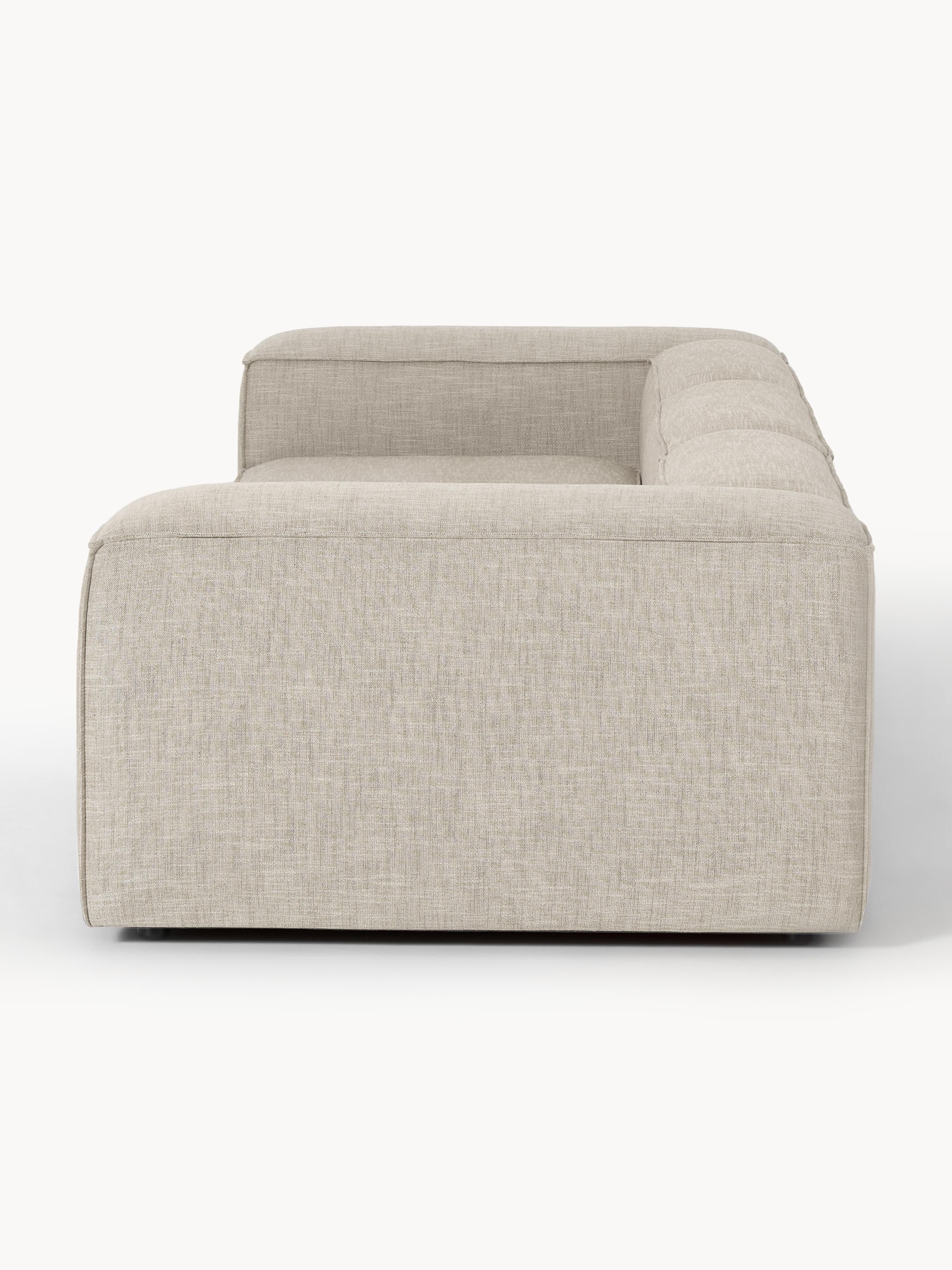 Modulares Sofa Lennon (4-Sitzer) aus Leinen-Mix