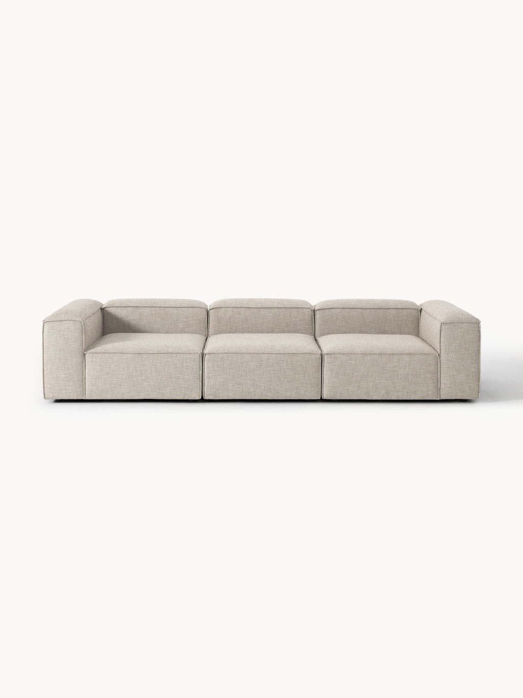 Galeriebild 1 - Modulares Sofa Lennon (4-Sitzer) aus Leinen-Mix