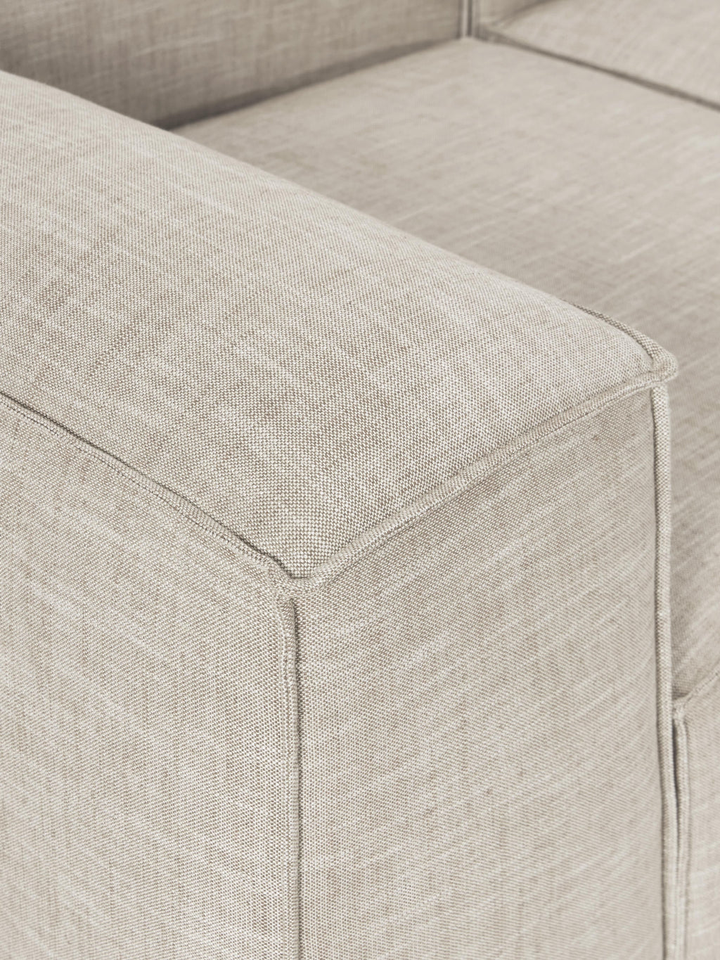 Modulares Sofa Lennon (4-Sitzer) aus Leinen-Mix