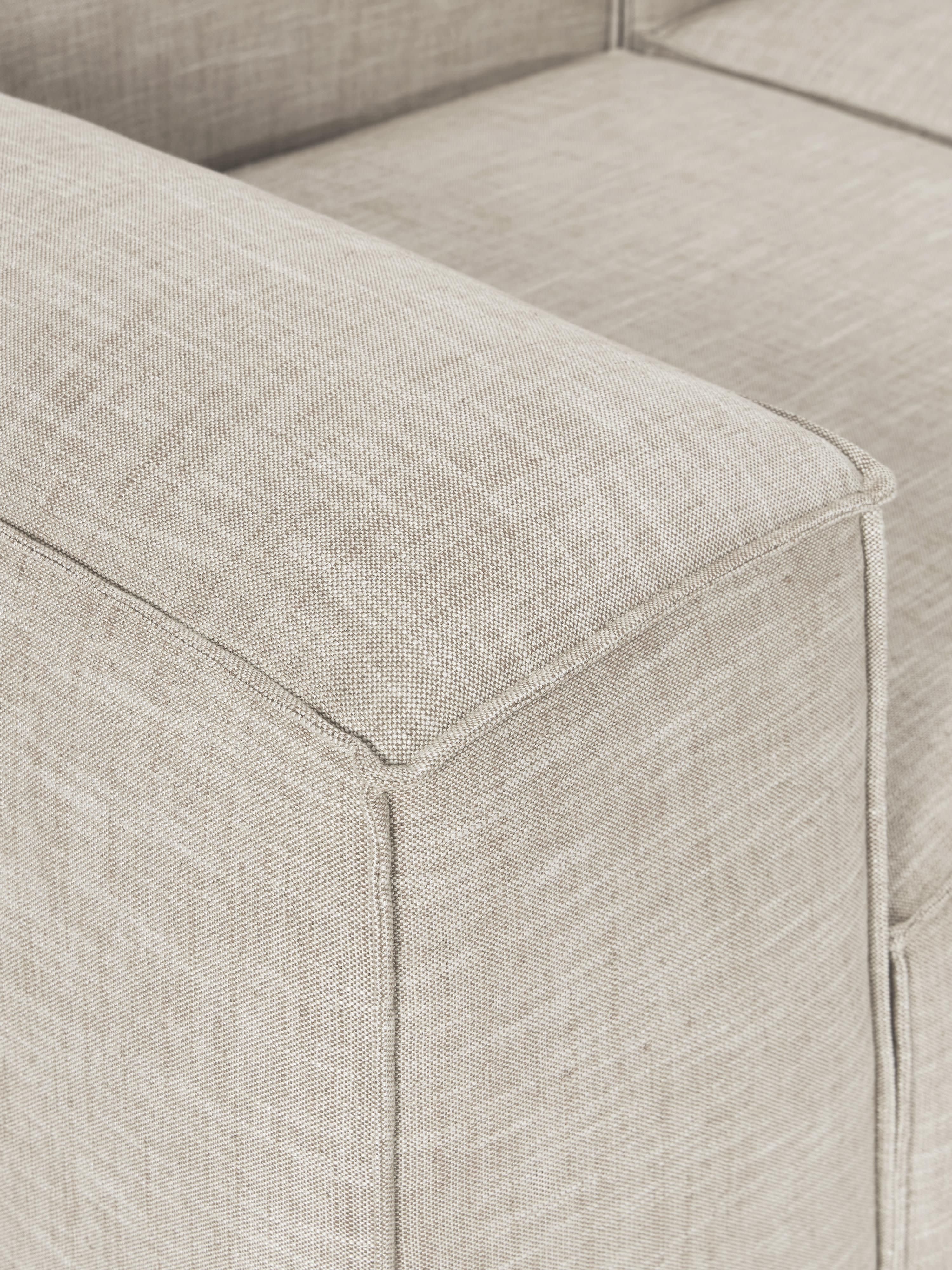 Modulares Sofa Lennon (4-Sitzer) aus Leinen-Mix