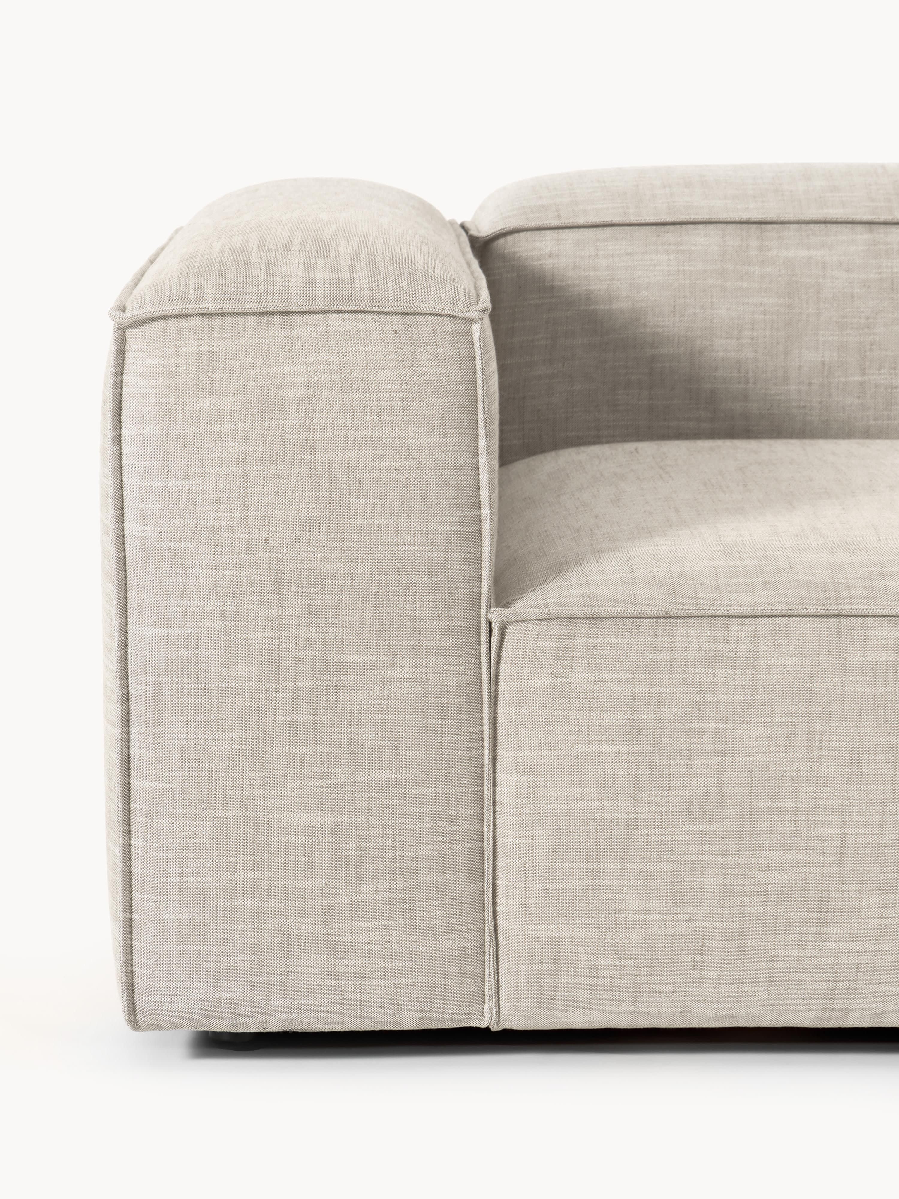 Modulares Sofa Lennon (4-Sitzer) aus Leinen-Mix