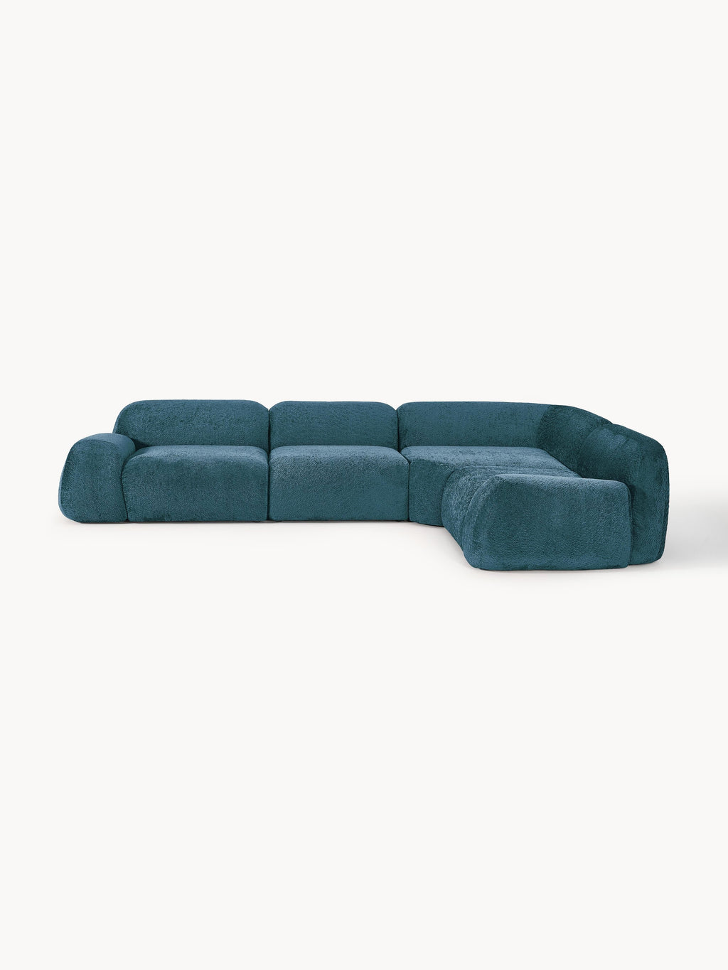Galeriebild 1 - Modulares Teddy-Bouclé-Ecksofa Wolke (4-Sitzer)