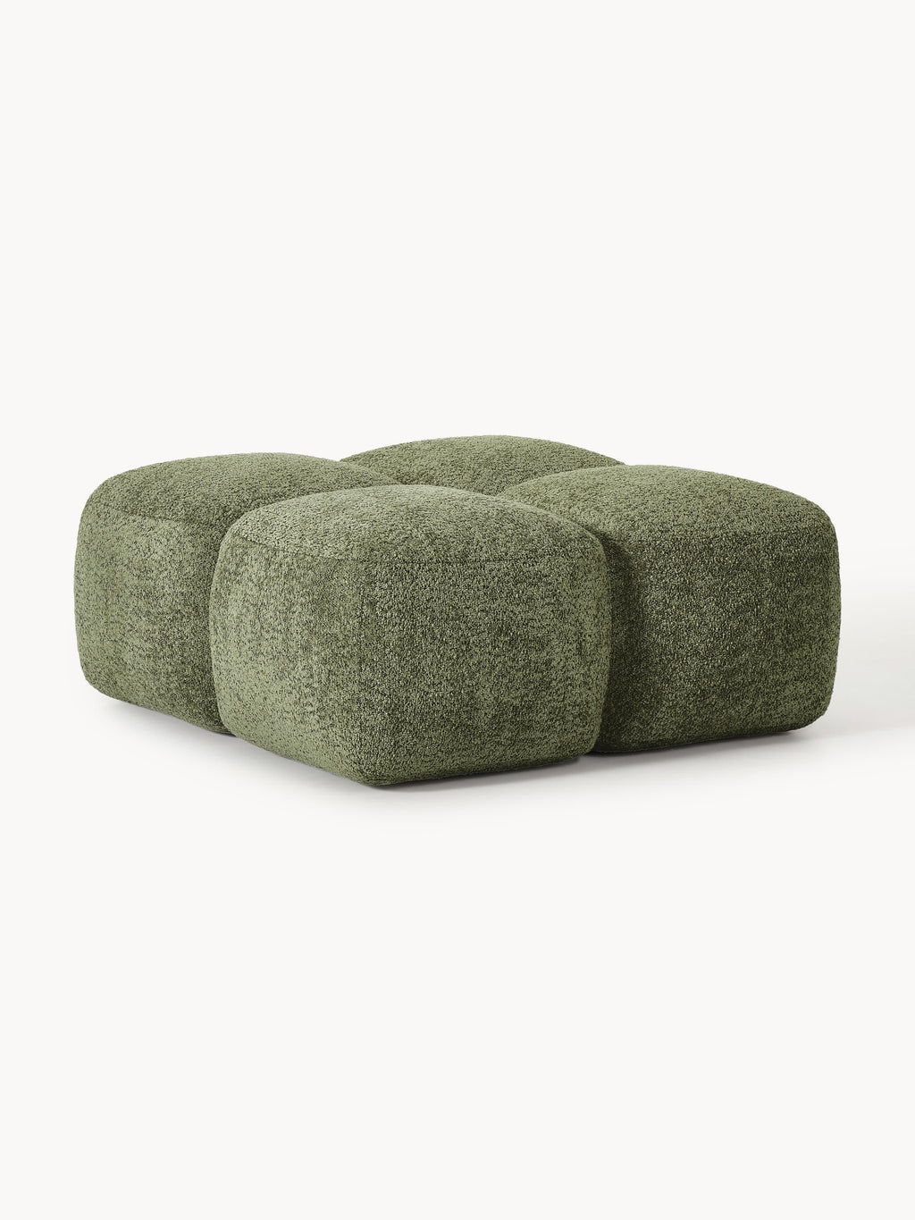 Galeriebild 1 - Sofa-Hocker Tayla aus Teddy-Bouclé