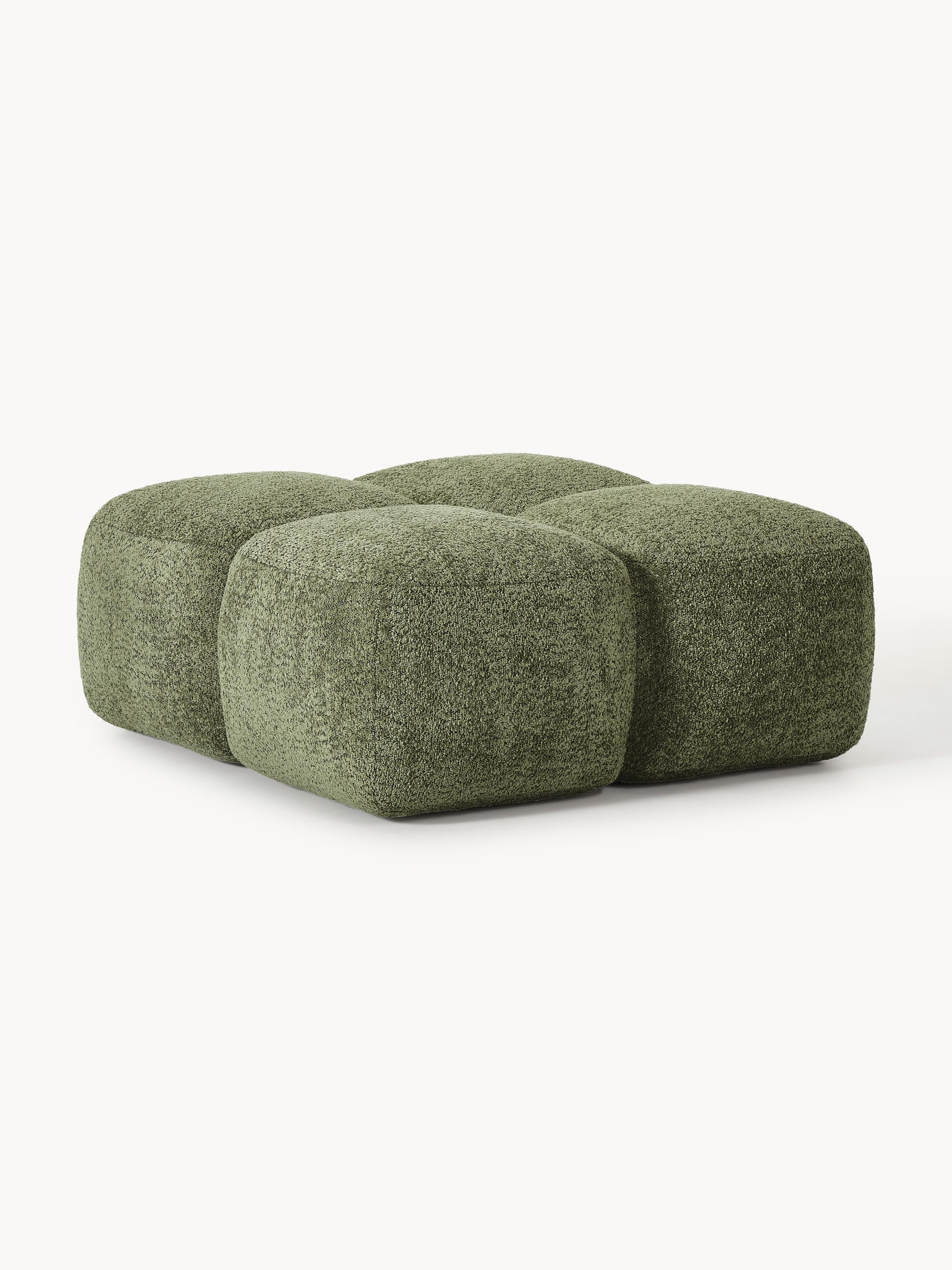 Galeriebild 1 - Sofa-Hocker Tayla aus Teddy-Bouclé
