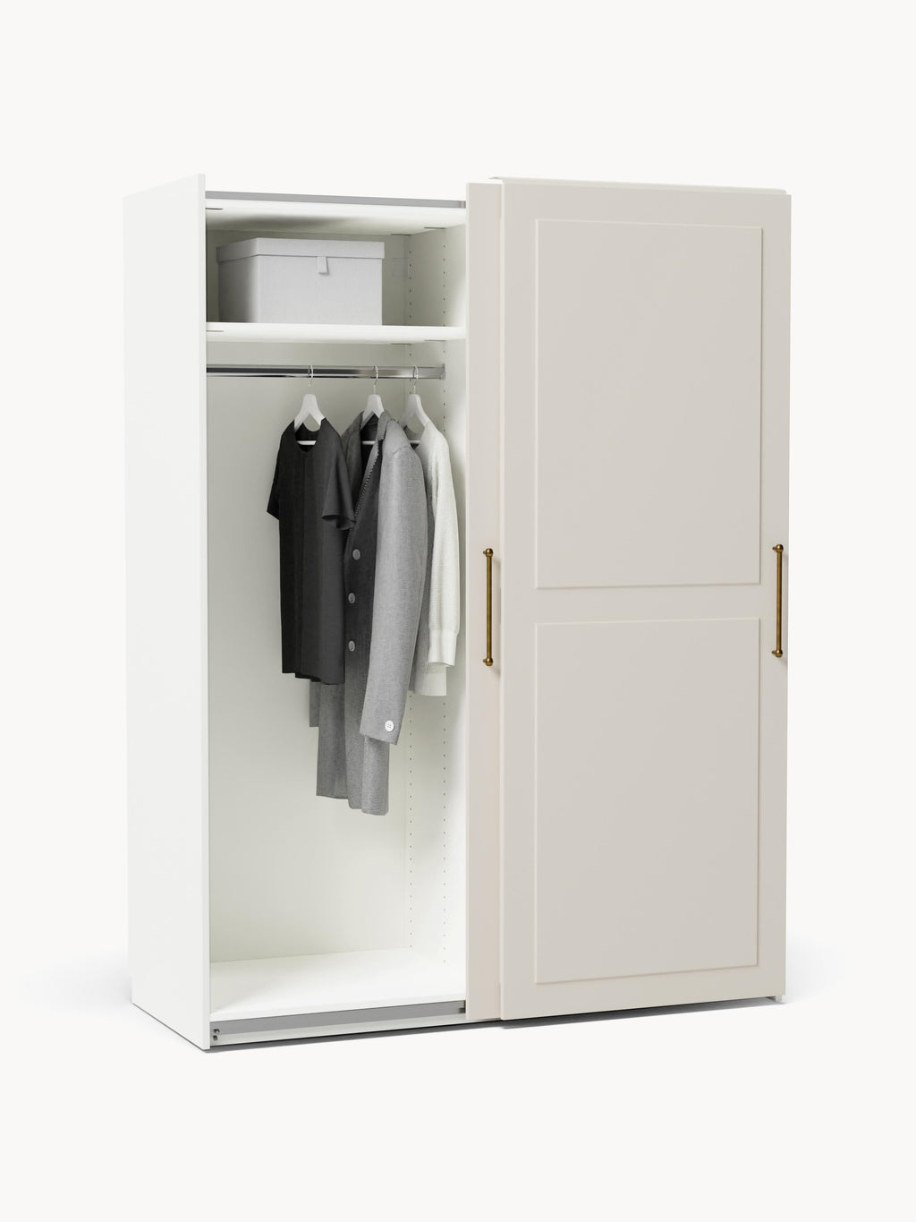 Modularer Schwebetürenschrank Charlotte, 150 cm Breite, in verschiedenen Größen