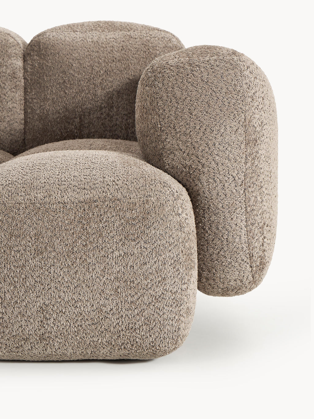 Eckmodul Tayla aus Teddy-Bouclé