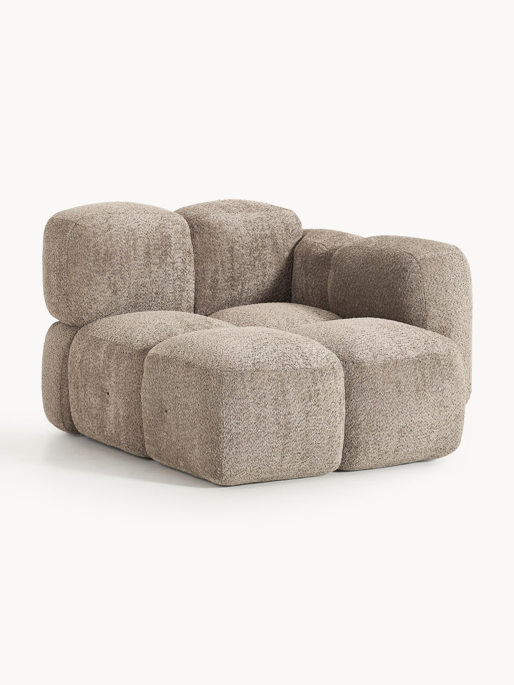 Eckmodul Tayla aus Teddy-Bouclé