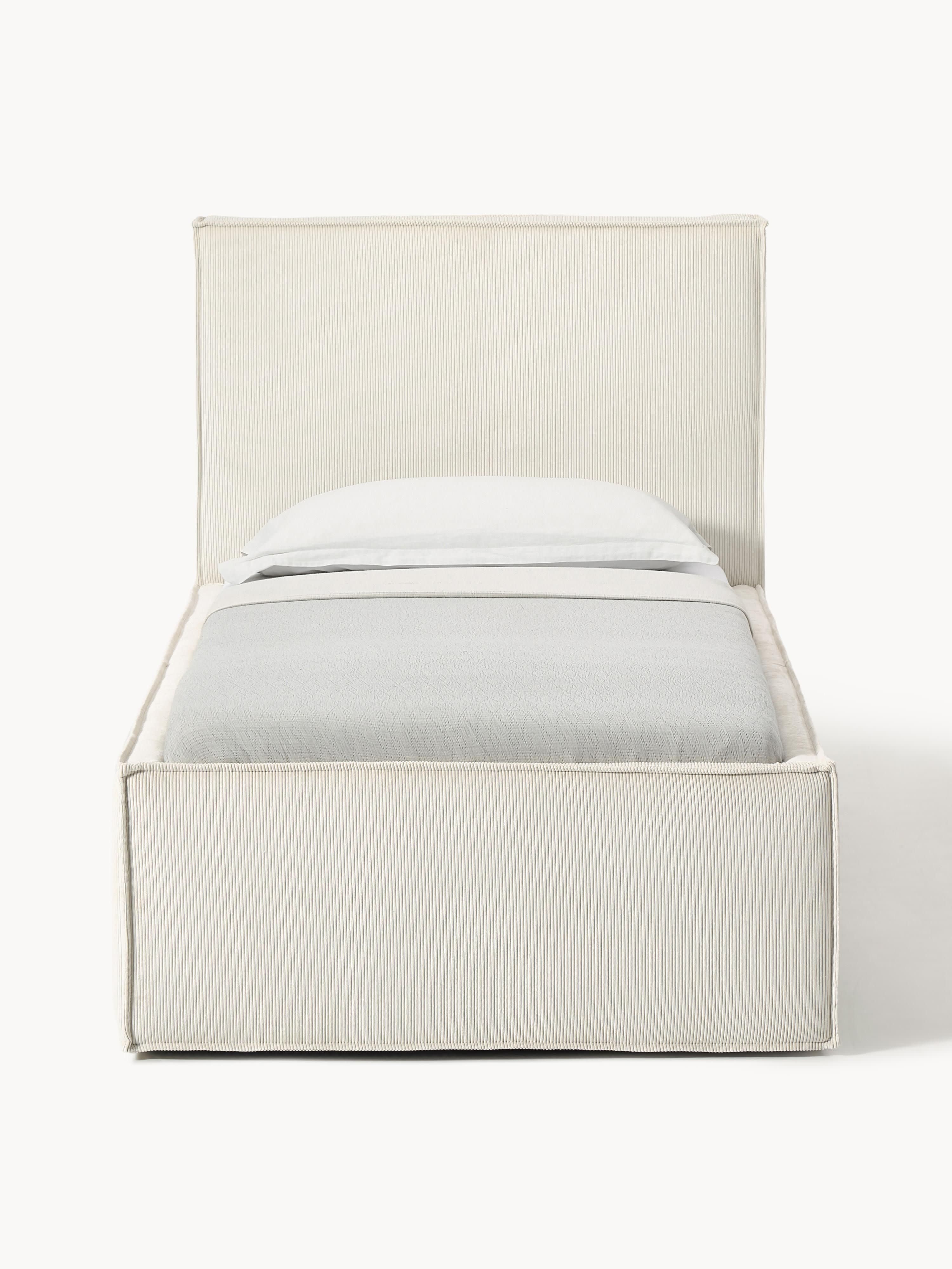 Cord-Einzelbett Dream mit Stauraum