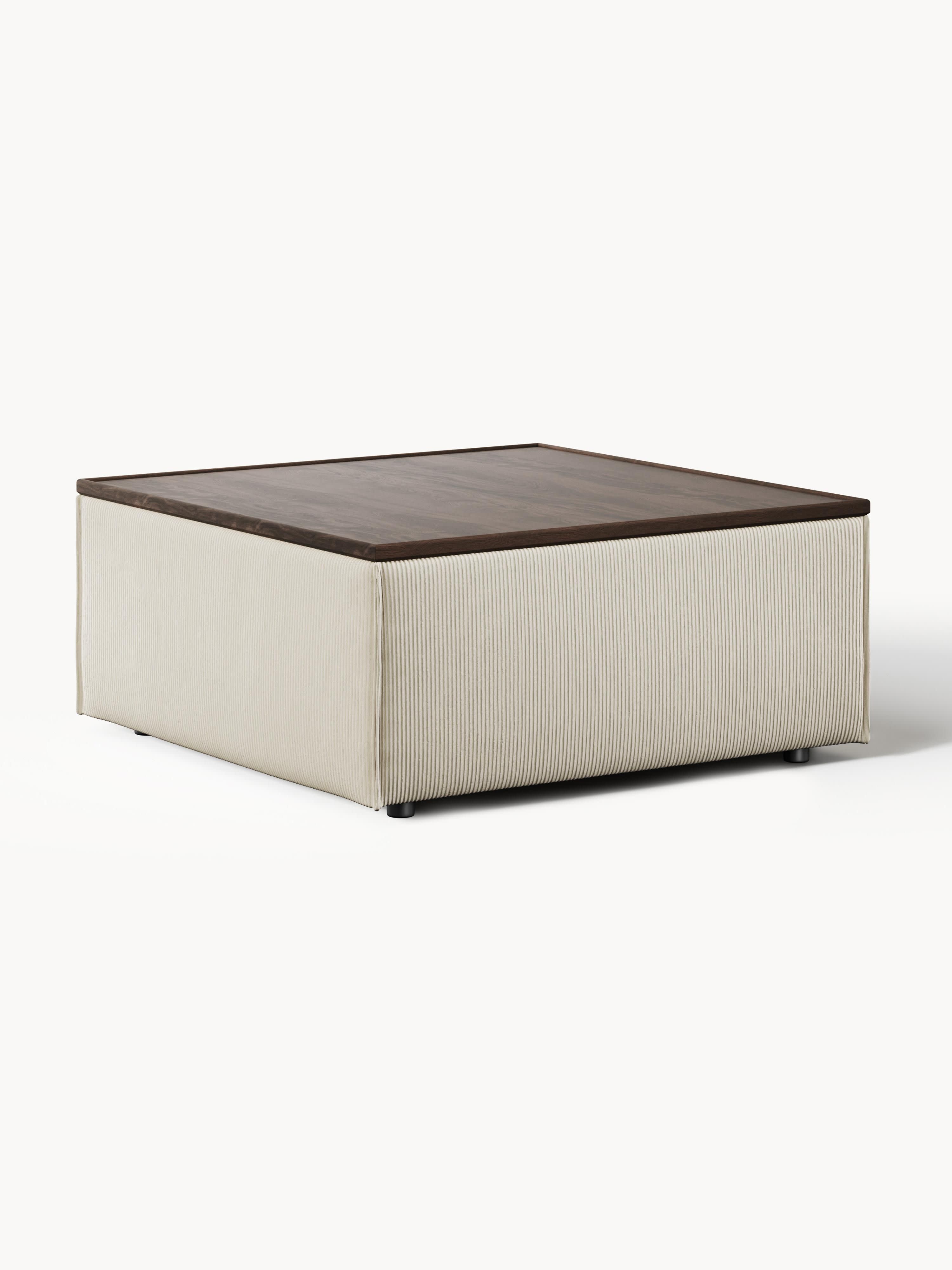 Galeriebild 1 - Sofa-Hocker Lennon aus Cord mit Stauraum