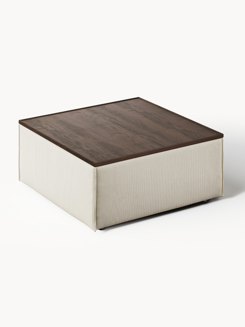 Sofa-Hocker Lennon aus Cord mit Stauraum