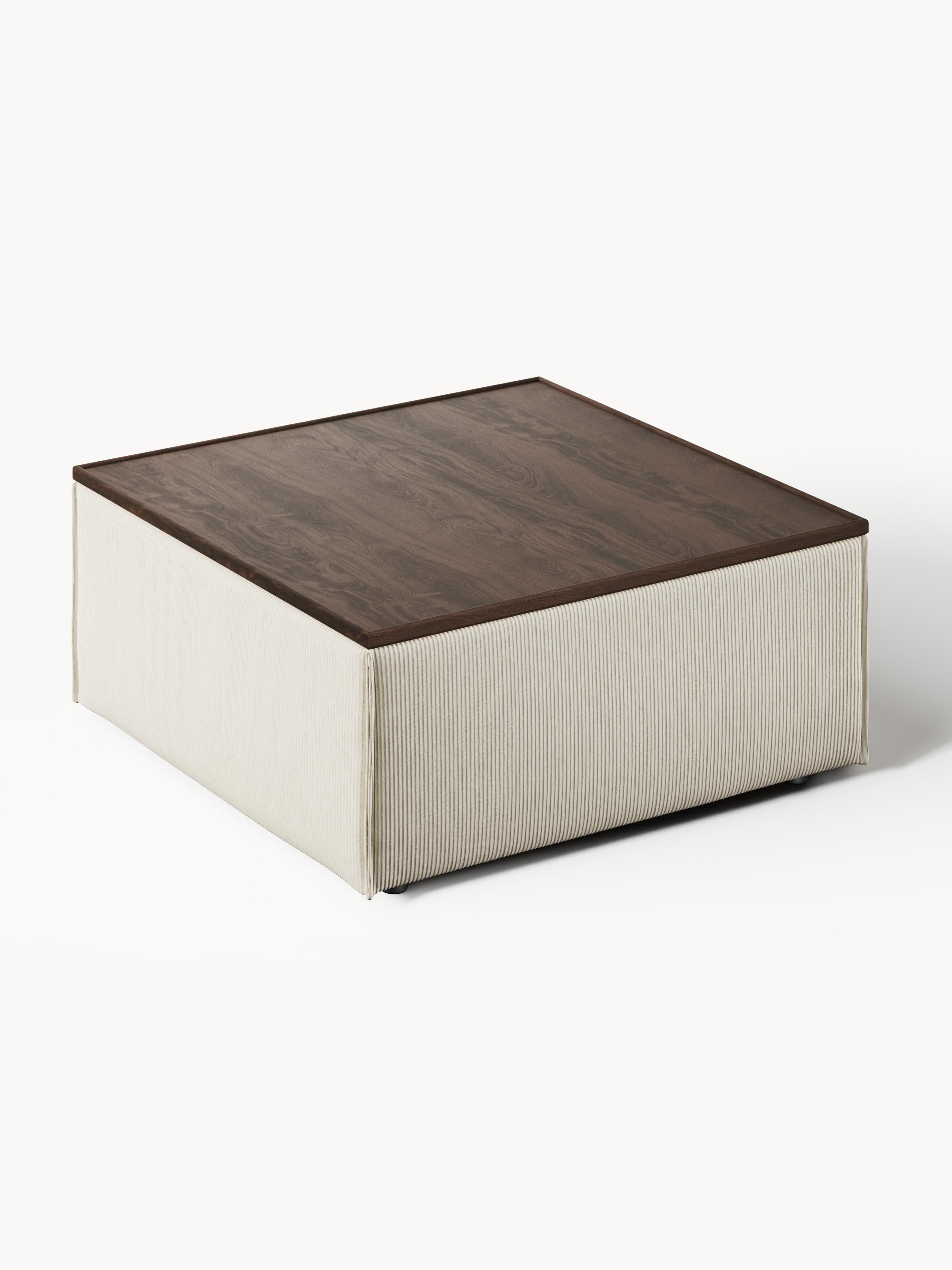 Sofa-Hocker Lennon aus Cord mit Stauraum