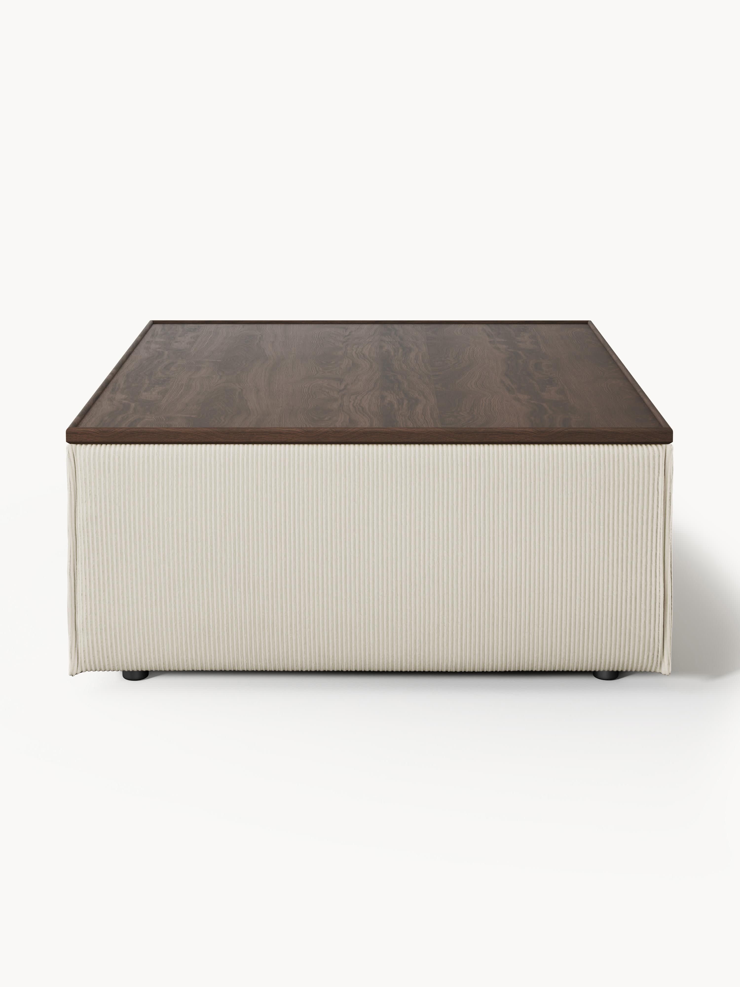 Sofa-Hocker Lennon aus Cord mit Stauraum