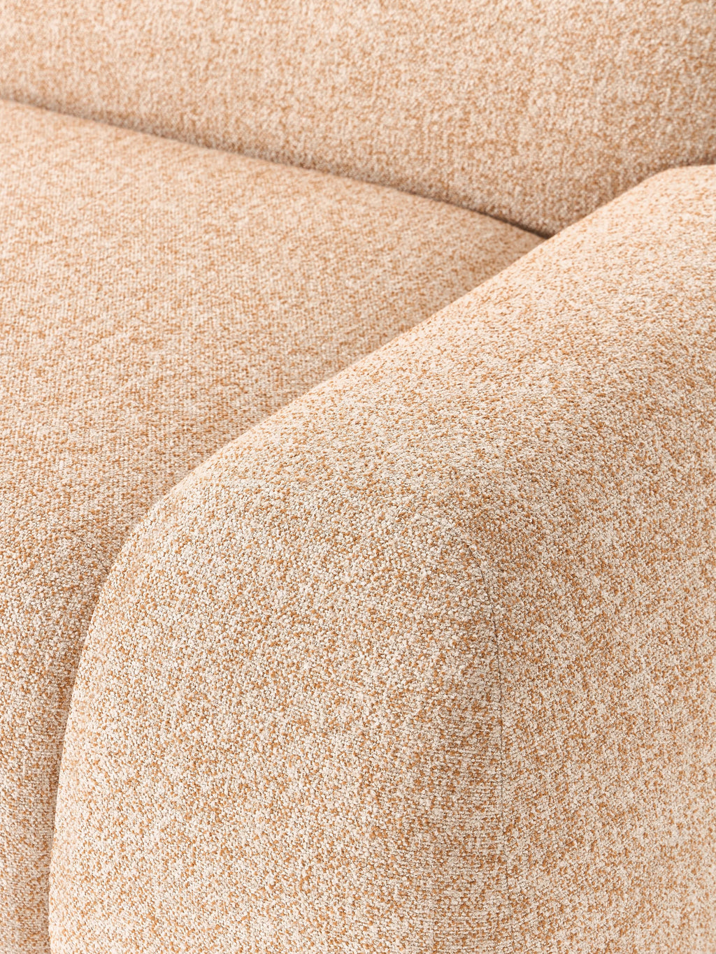Modulares Bouclé-Ecksofa Wolke (4-Sitzer)