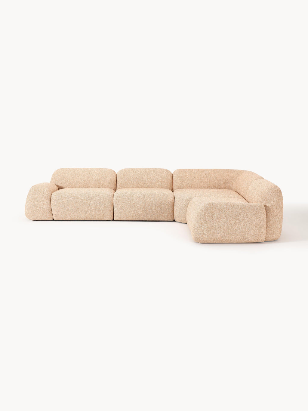 Galeriebild 1 - Modulares Bouclé-Ecksofa Wolke (4-Sitzer)