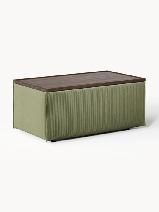 Galeriebild 1 - Sofa-Hocker Lennon aus Cord mit Stauraum