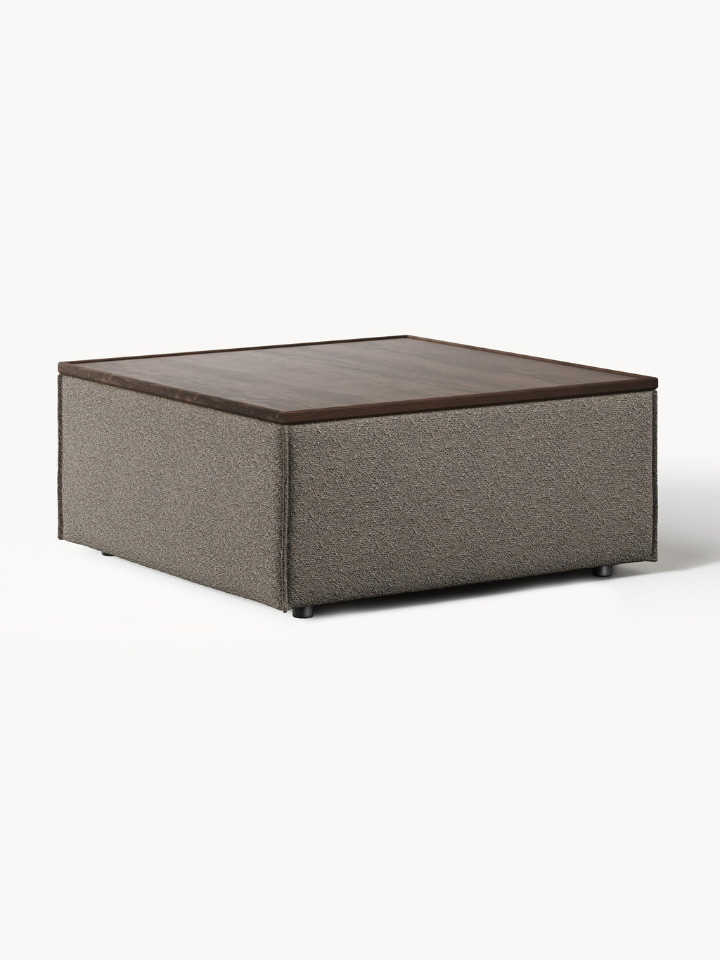 Galeriebild 1 - Bouclé-Sofa-Ottomane Lennon mit Stauraum