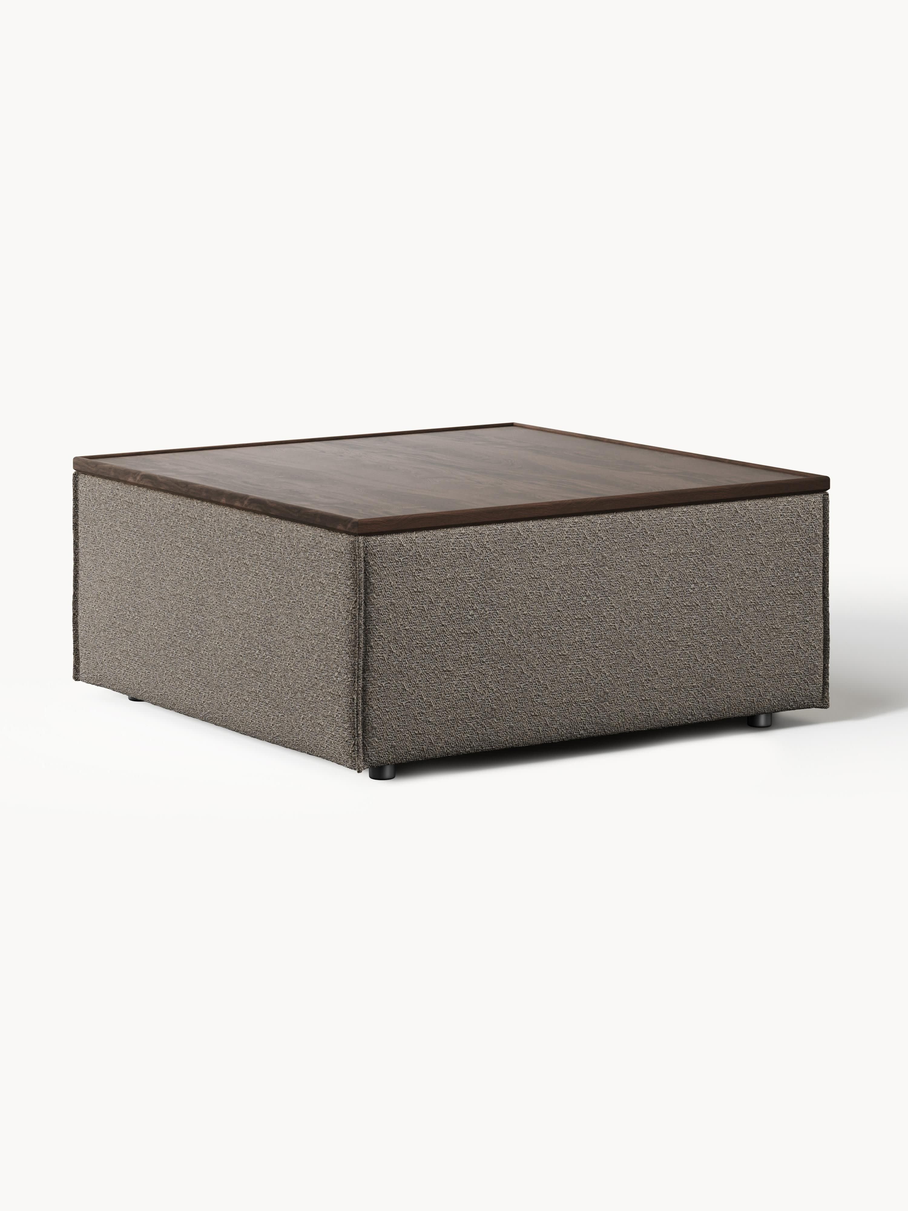 Galeriebild 1 - Bouclé-Sofa-Ottomane Lennon mit Stauraum