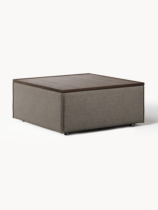Galeriebild 1 - Bouclé-Sofa-Ottomane Lennon mit Stauraum
