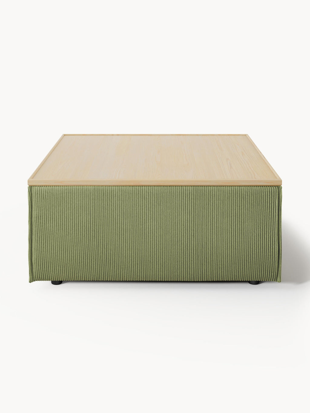 Sofa-Hocker Lennon aus Cord mit Stauraum