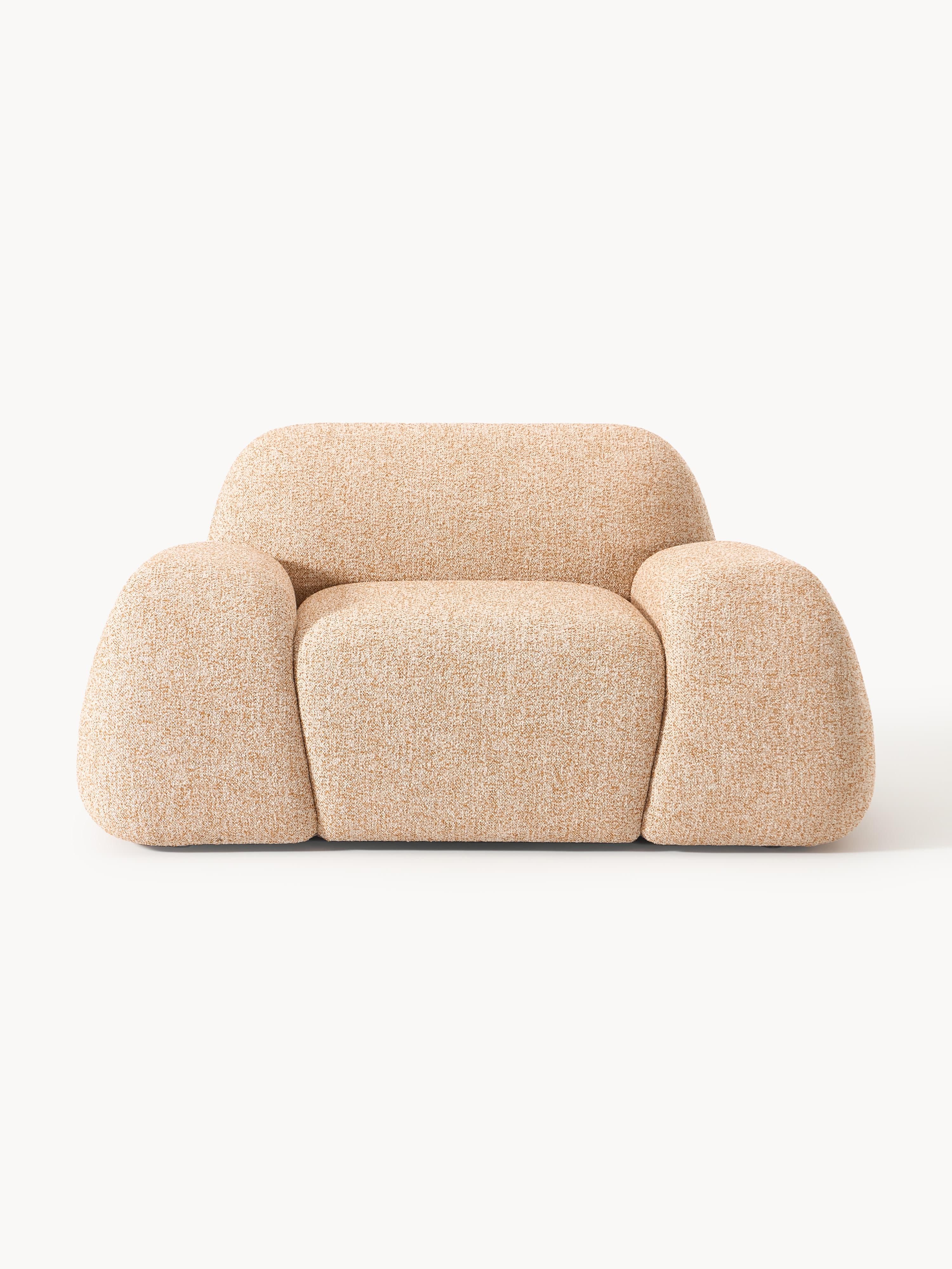 Bouclé-Loungesessel Wolke