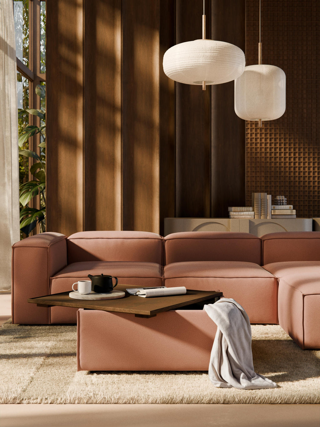 Sofa-Hocker Lennon mit Stauraum