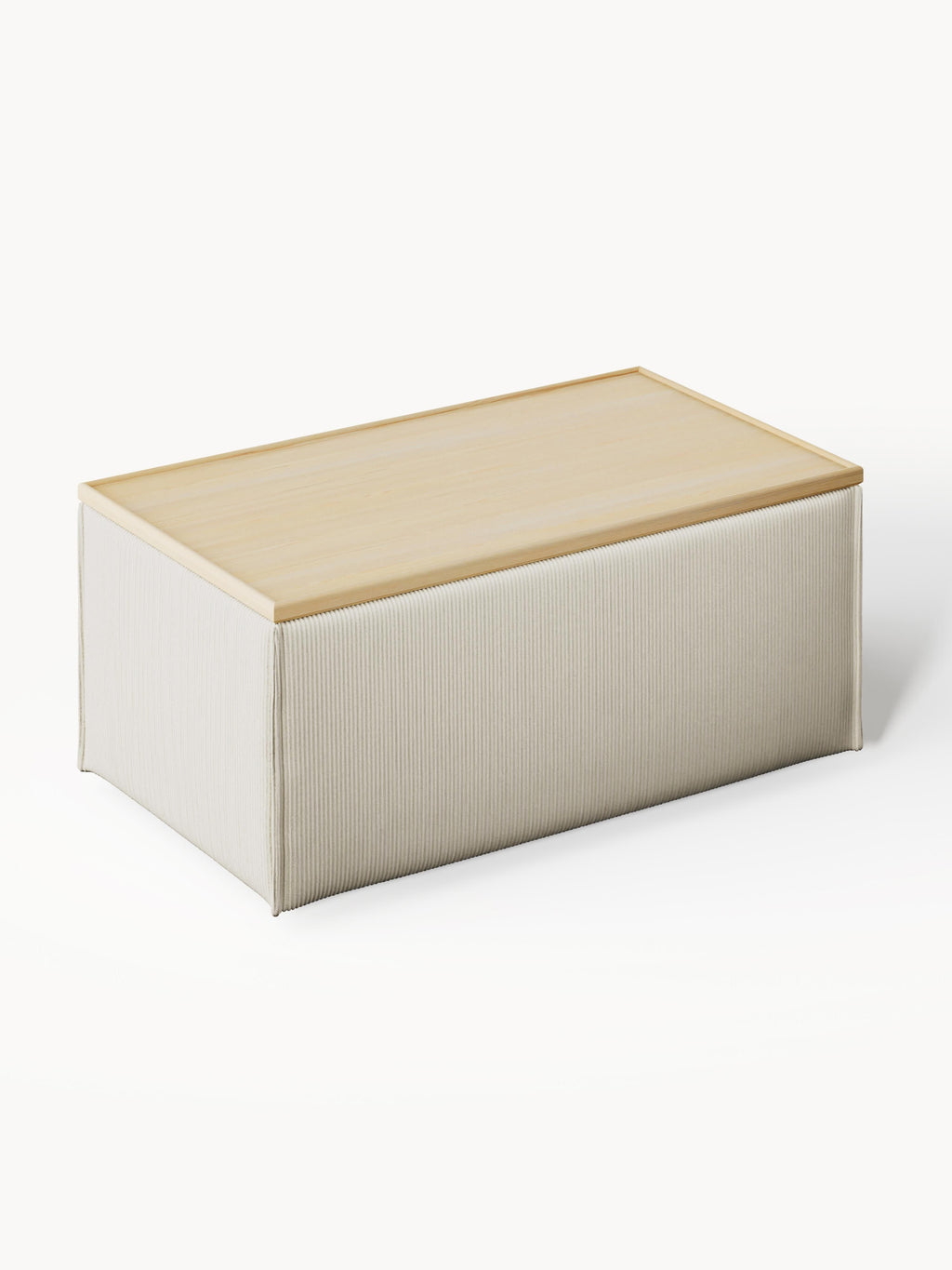 Sofa-Hocker Lennon aus Cord mit Stauraum