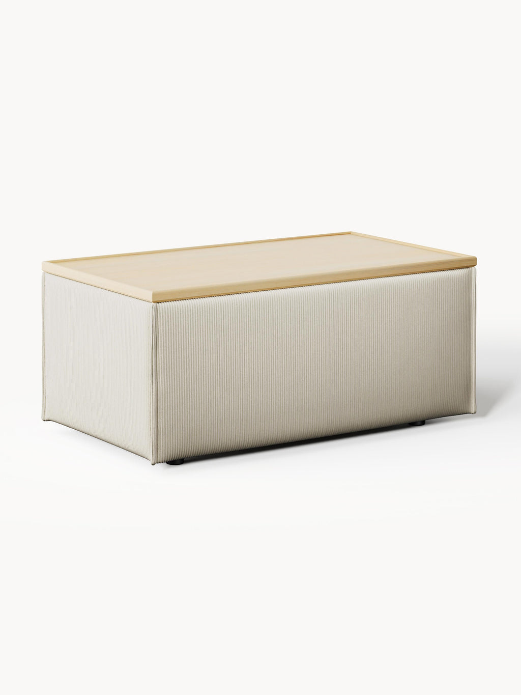 Galeriebild 1 - Sofa-Hocker Lennon aus Cord mit Stauraum