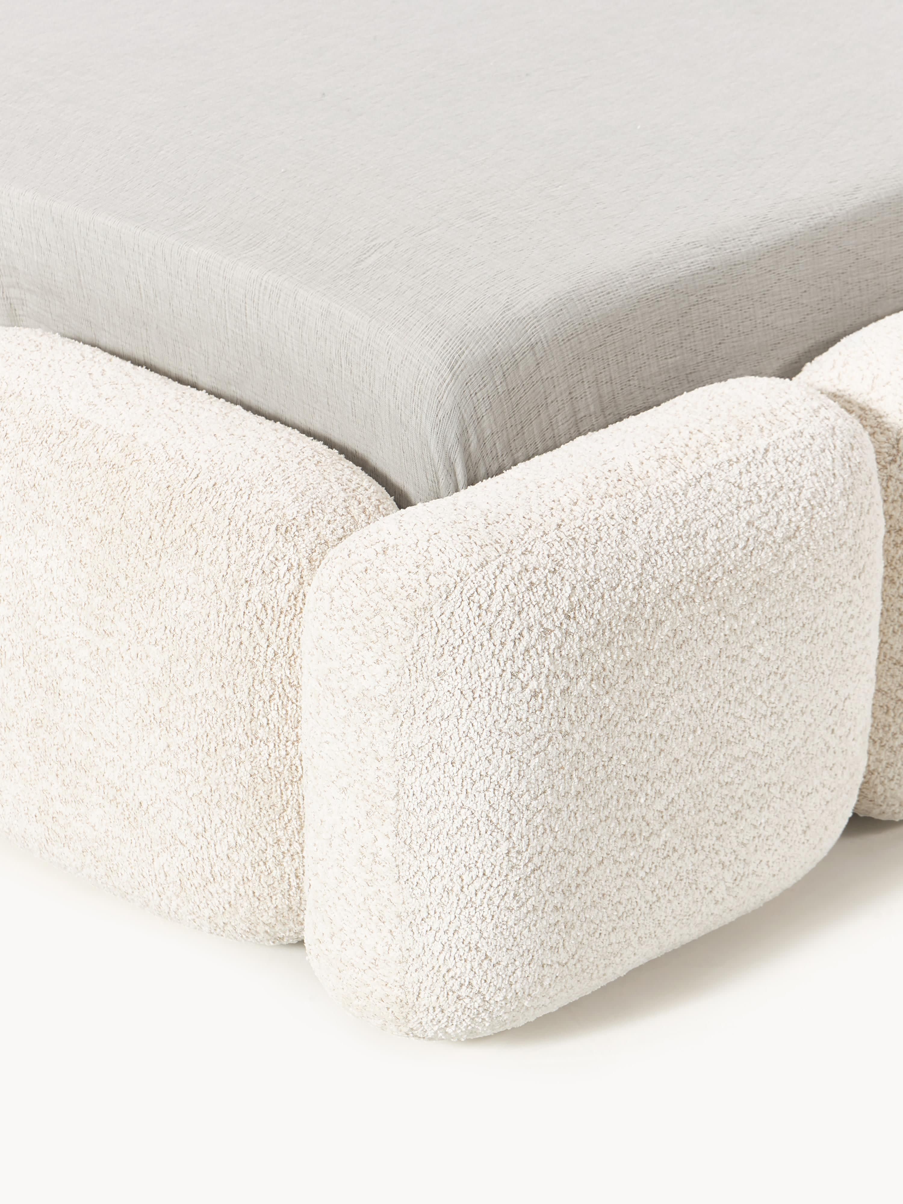 Polsterbett Tayla aus Teddy-Bouclé
