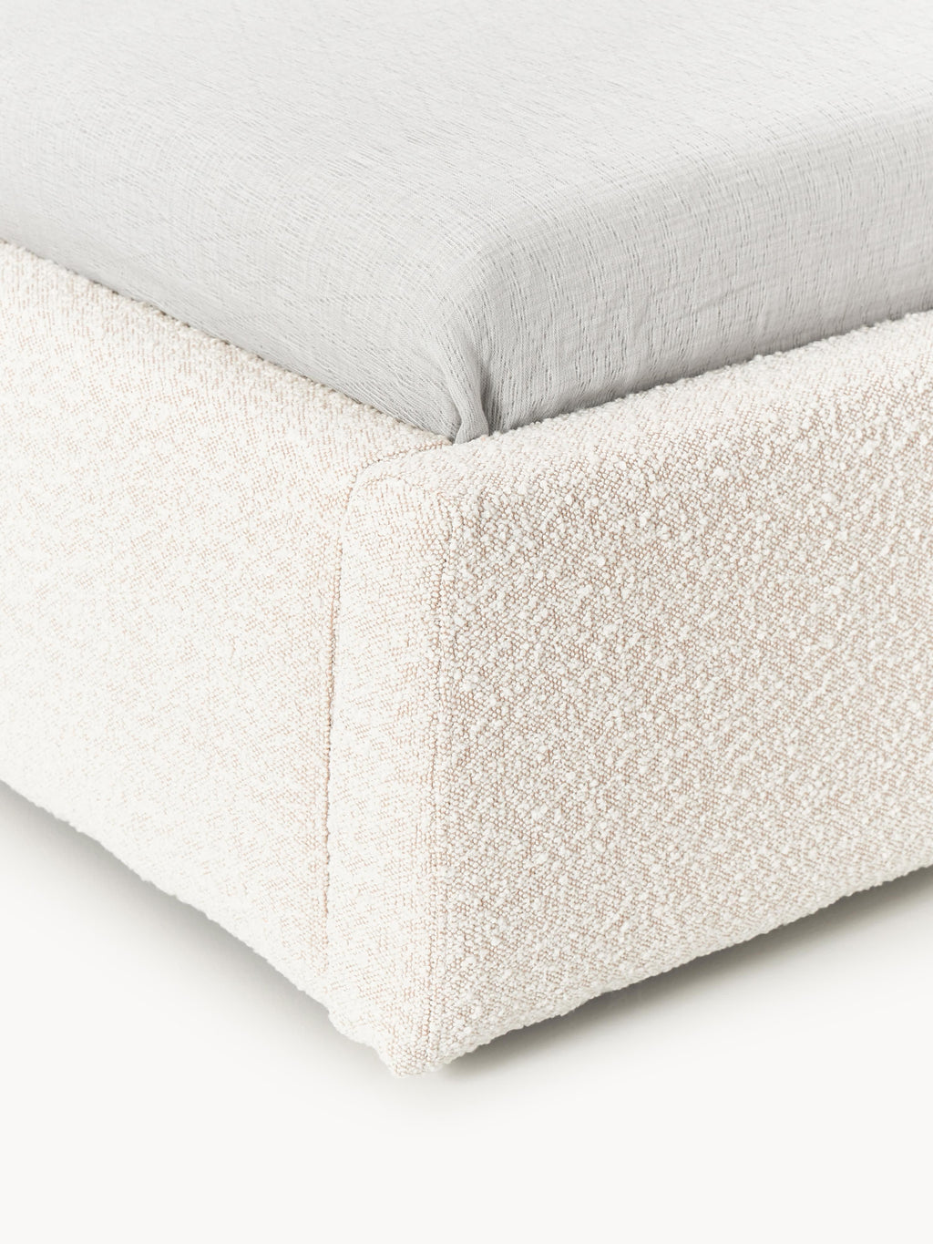 Bouclé-Einzelbett Cloud
