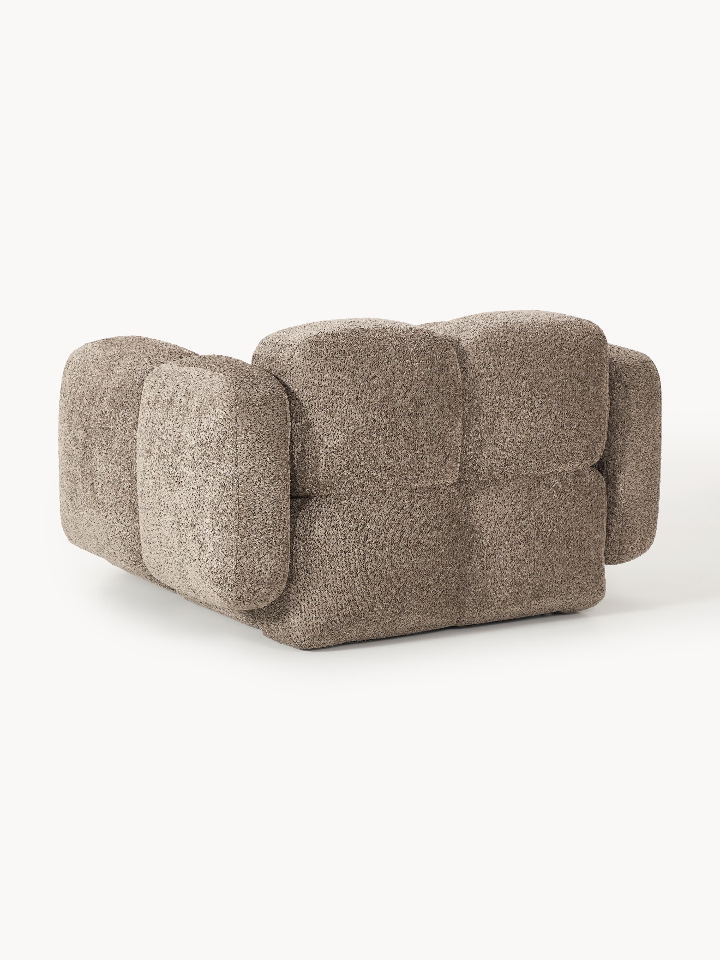 Loungesessel Tayla aus Teddy-Bouclé