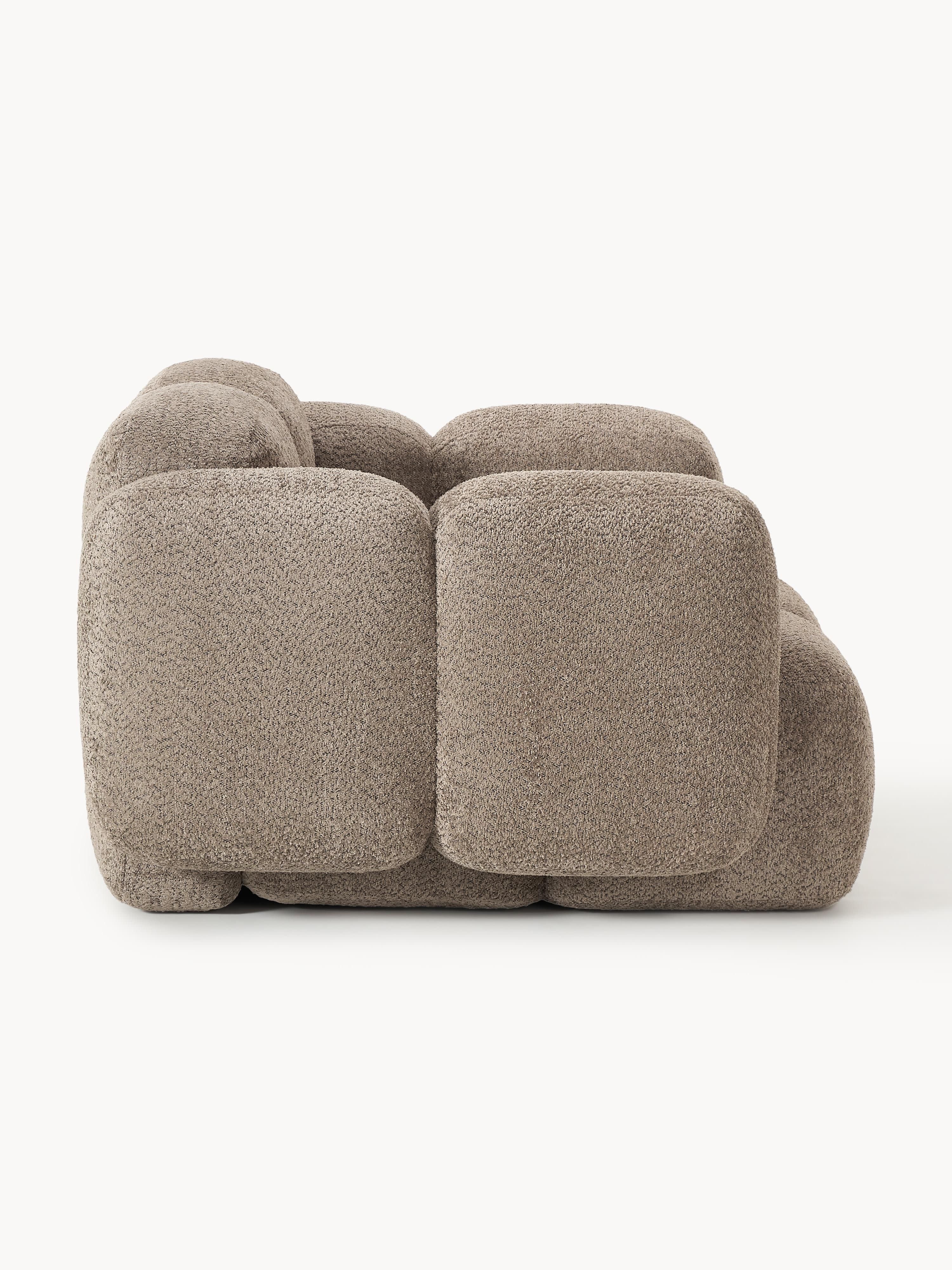 Loungesessel Tayla aus Teddy-Bouclé