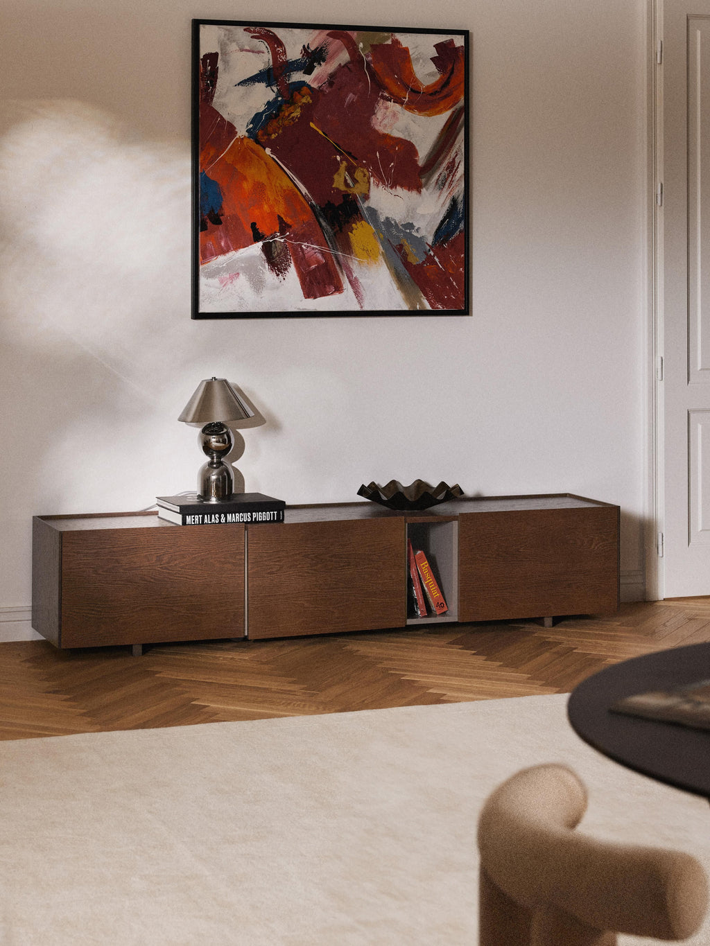 Holz-TV-Lowboard Larsen