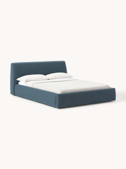 Galeriebild 1 - Bouclé-Polsterbett Cloud mit Stauraum