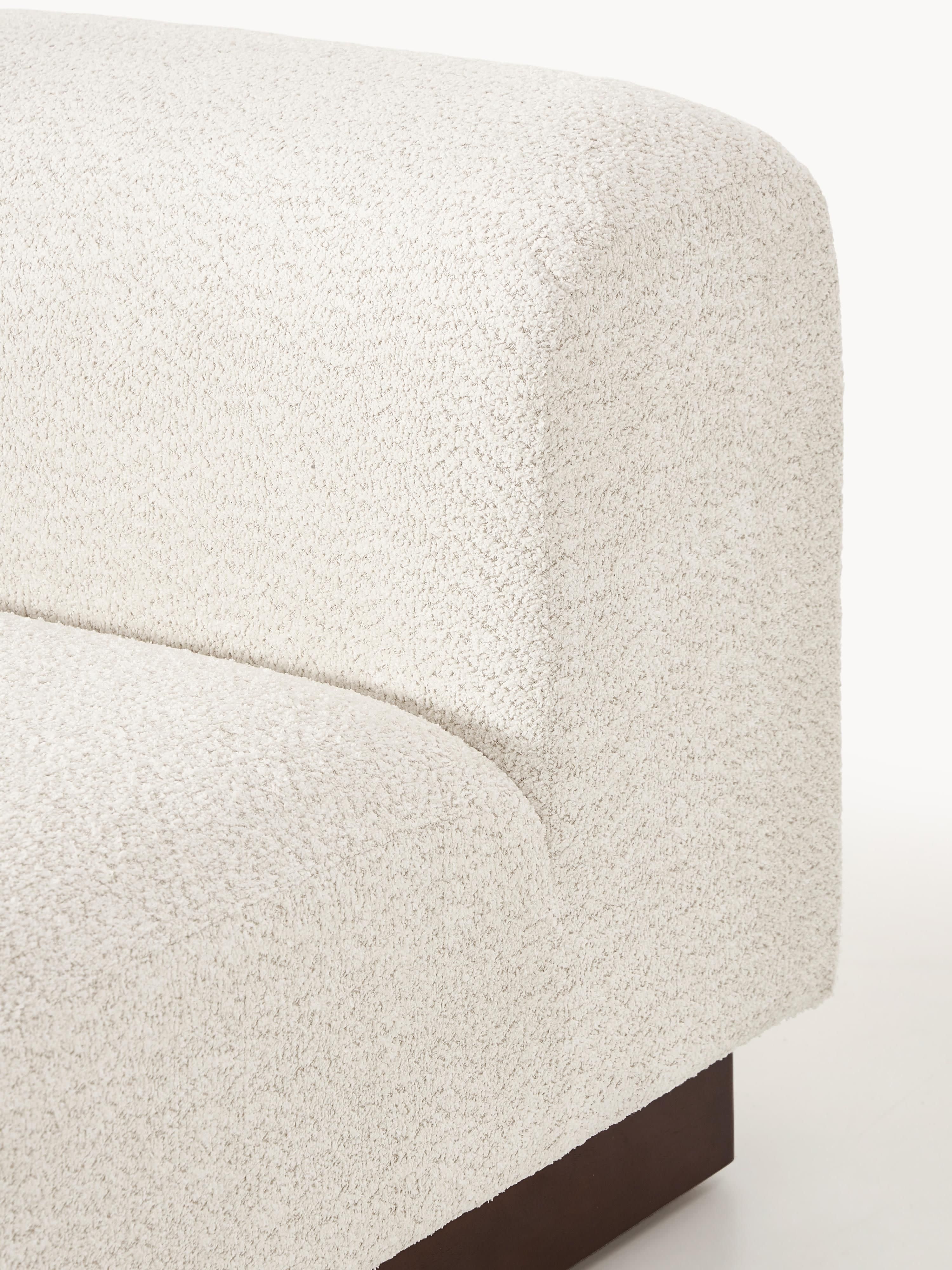 Sofa Natalie (2-Sitzer) aus Teddy-Bouclé