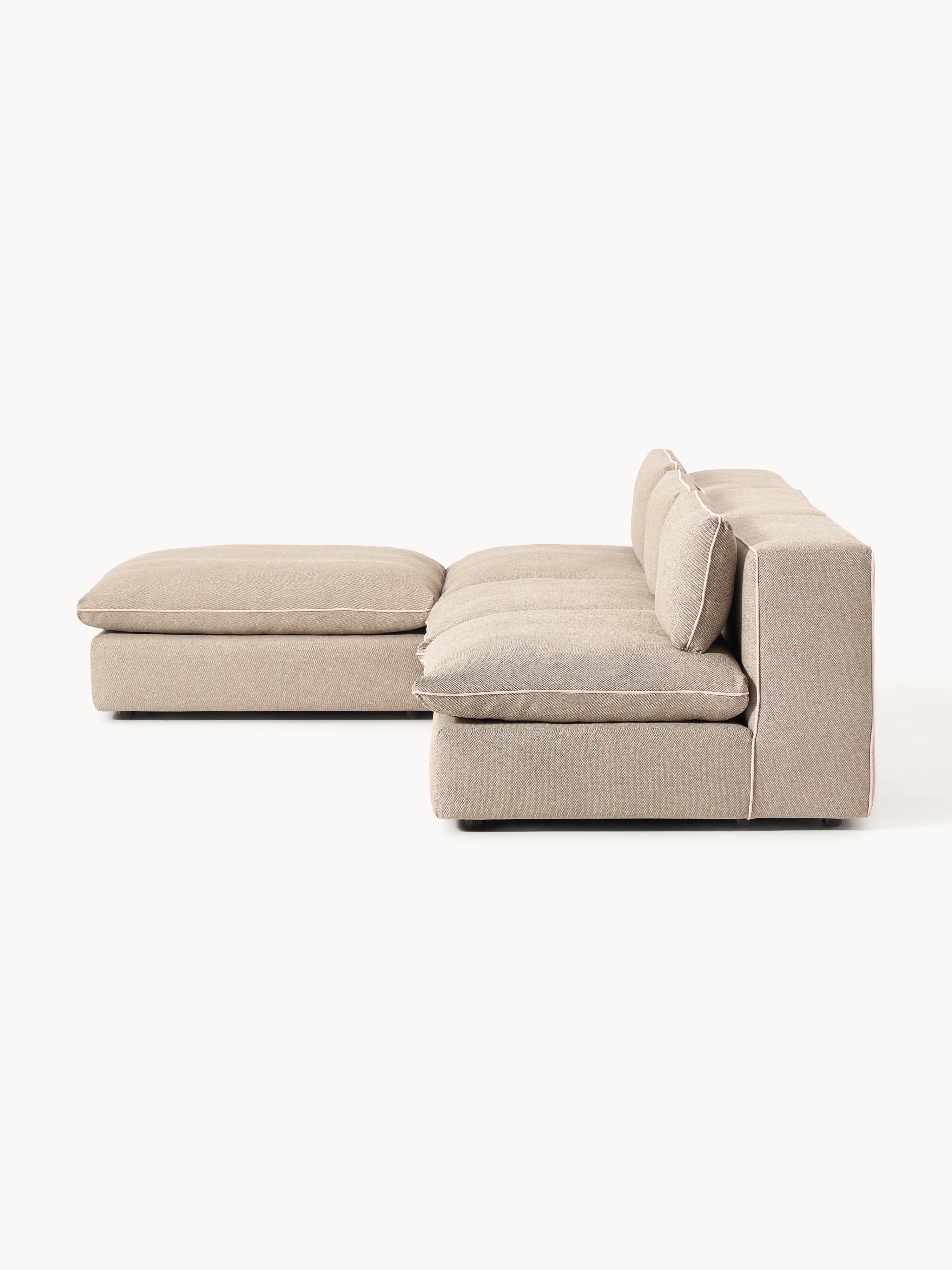 Modulares Sofa Felix mit Hocker (links/rechts)