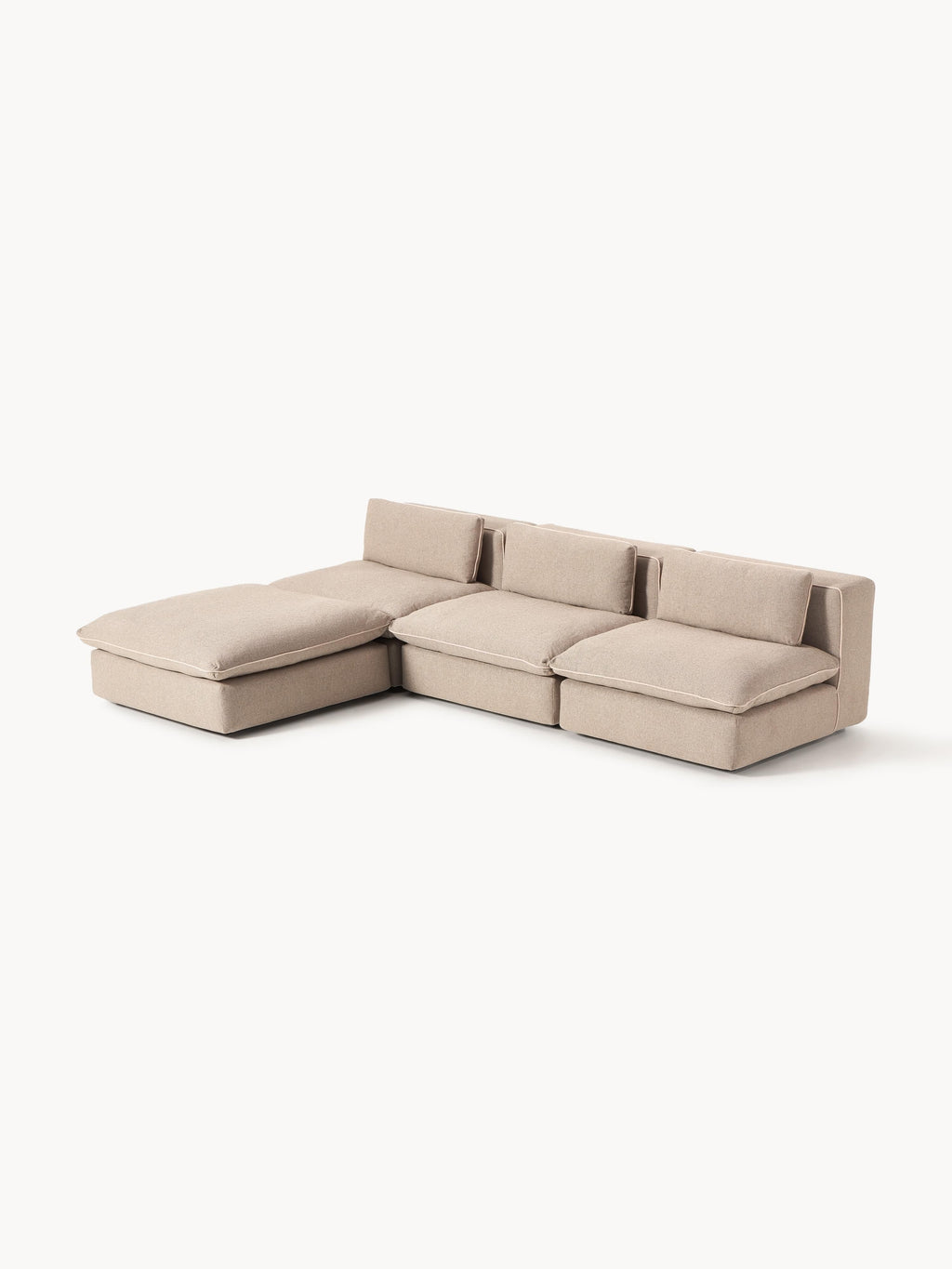 Modulares Sofa Felix mit Hocker (links/rechts)