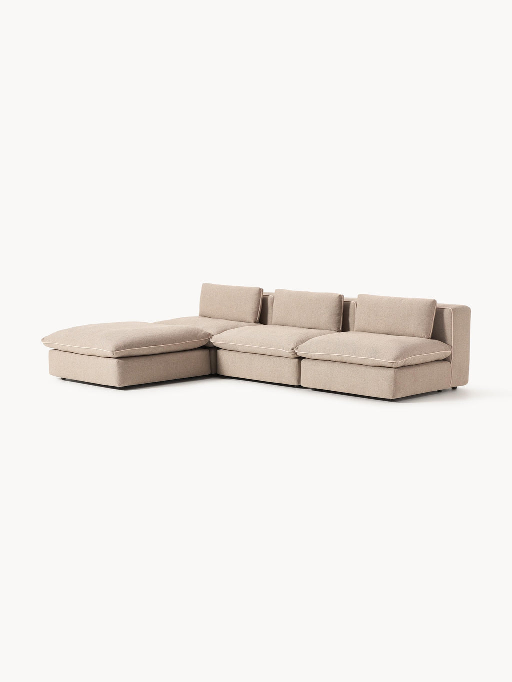 Modulares Sofa Felix mit Hocker (links/rechts)