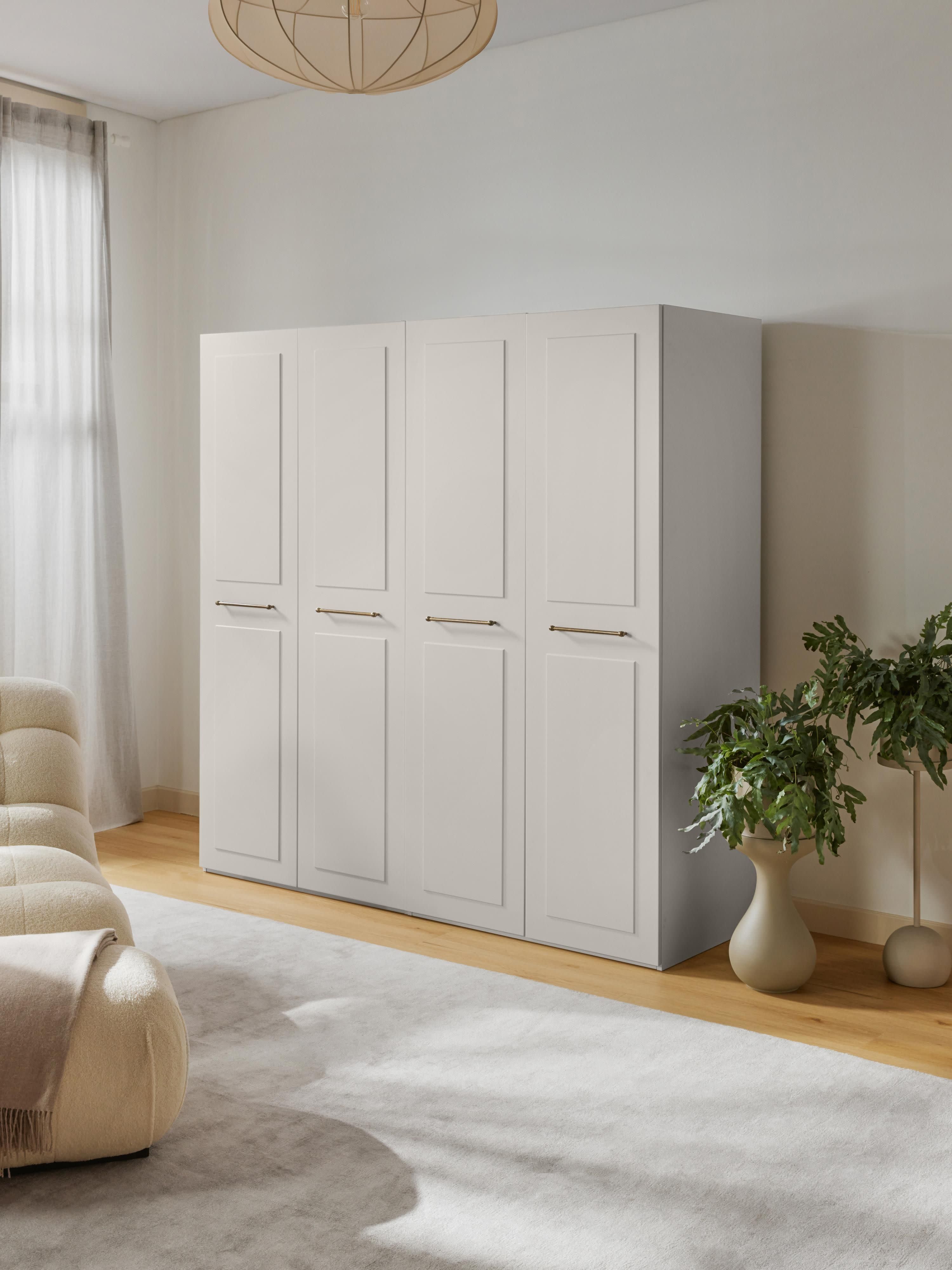 Modularer Drehtürenschrank Charlotte, 200 cm Breite, in verschiedenen Größen