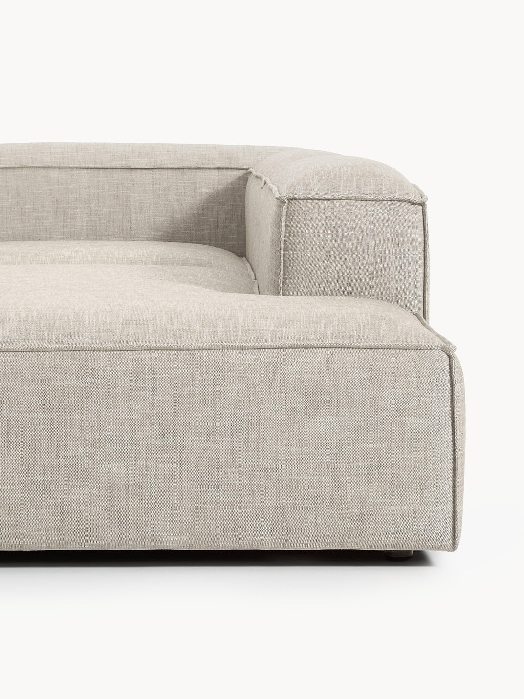 Modulares XL Sofa Lennon aus Leinen-Mix