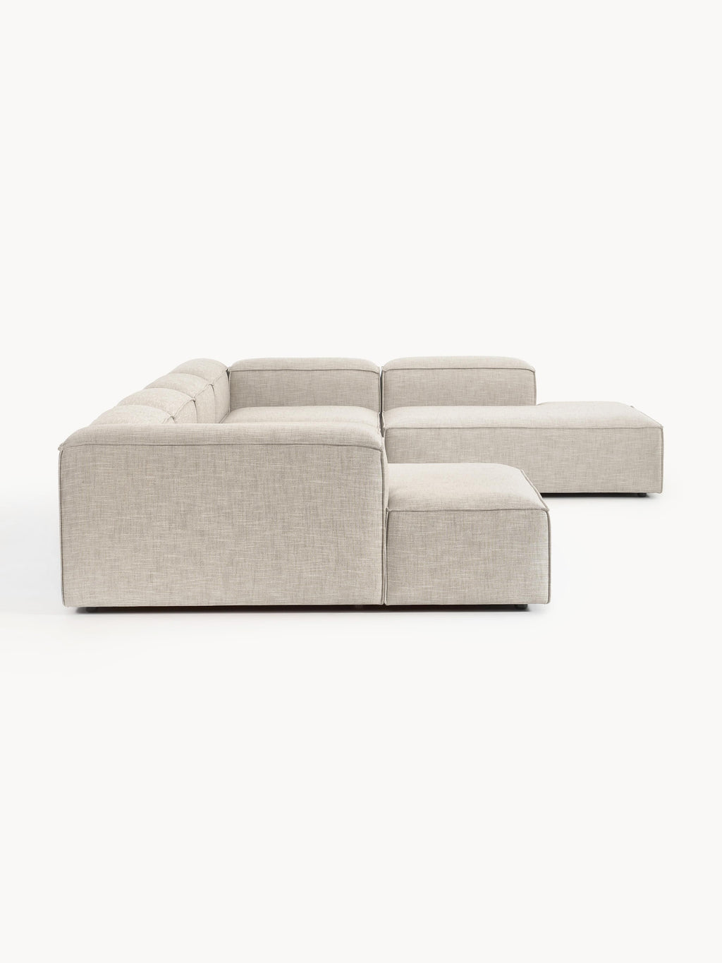 Modulares XL Sofa Lennon aus Leinen-Mix