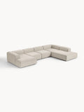 Galeriebild 1 - Modulares XL Sofa Lennon aus Leinen-Mix