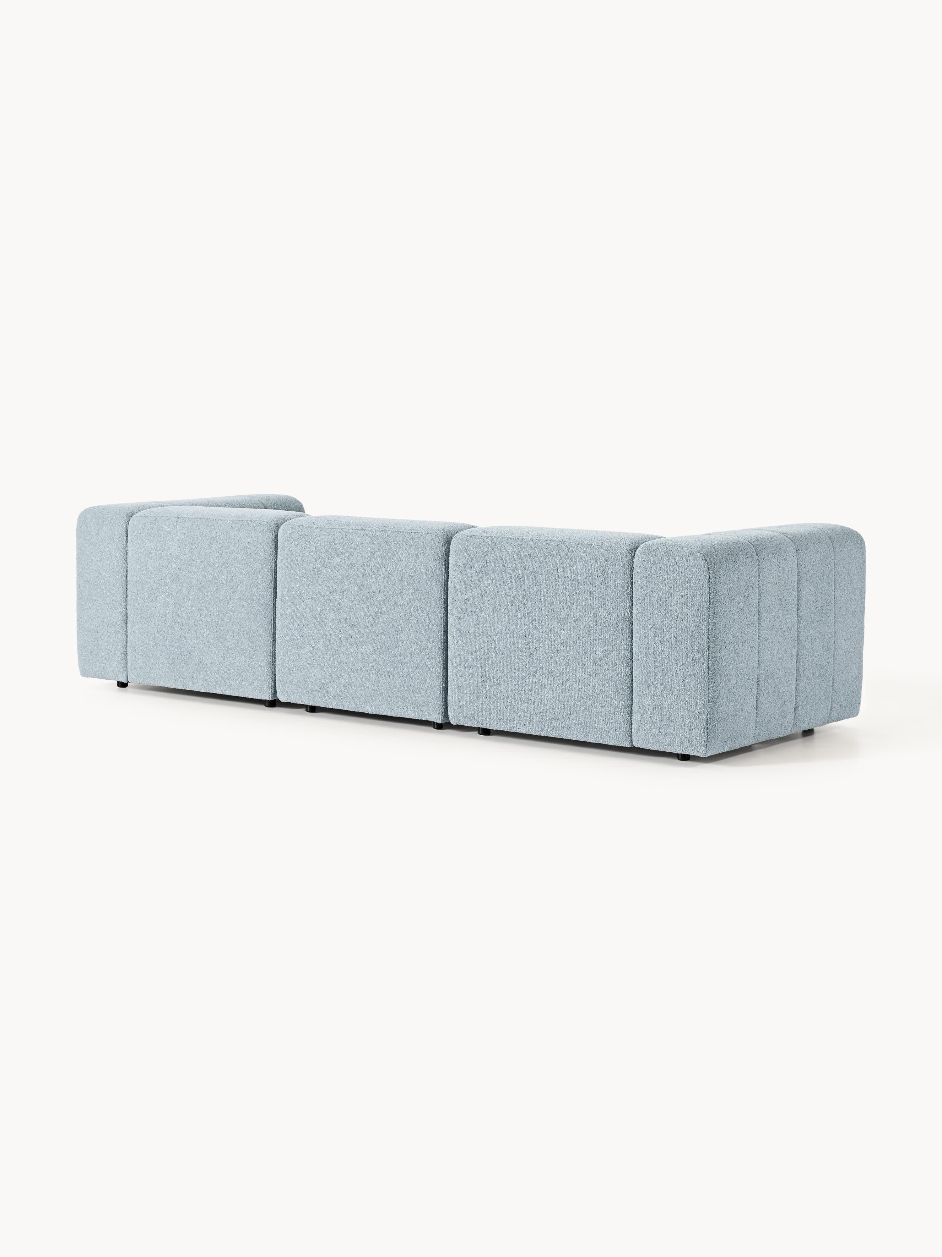 Modulares Bouclé-Sofa Lena (4-Sitzer)