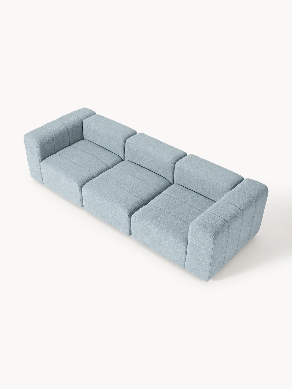Modulares Bouclé-Sofa Lena (4-Sitzer)