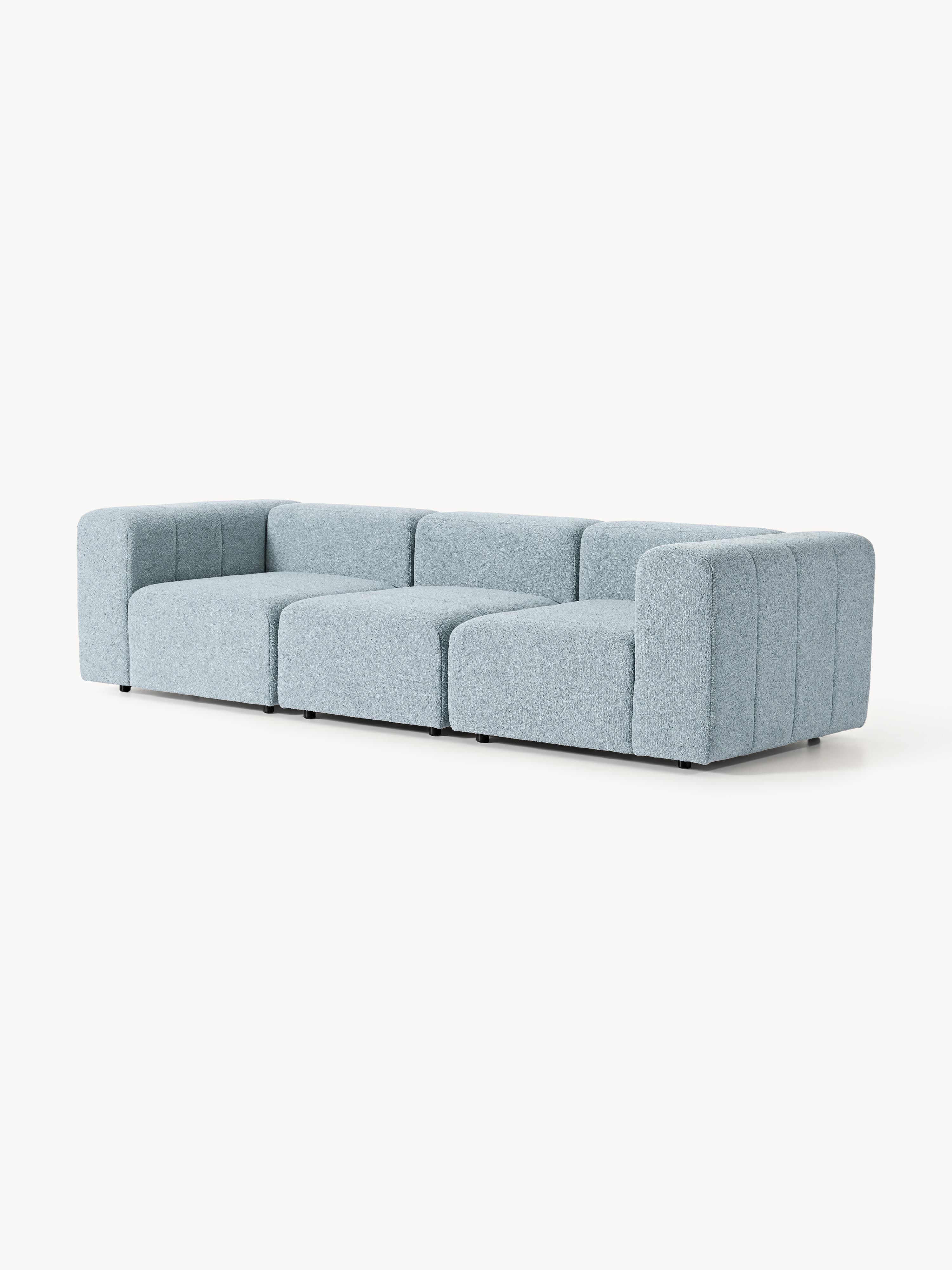 Modulares Bouclé-Sofa Lena (4-Sitzer)