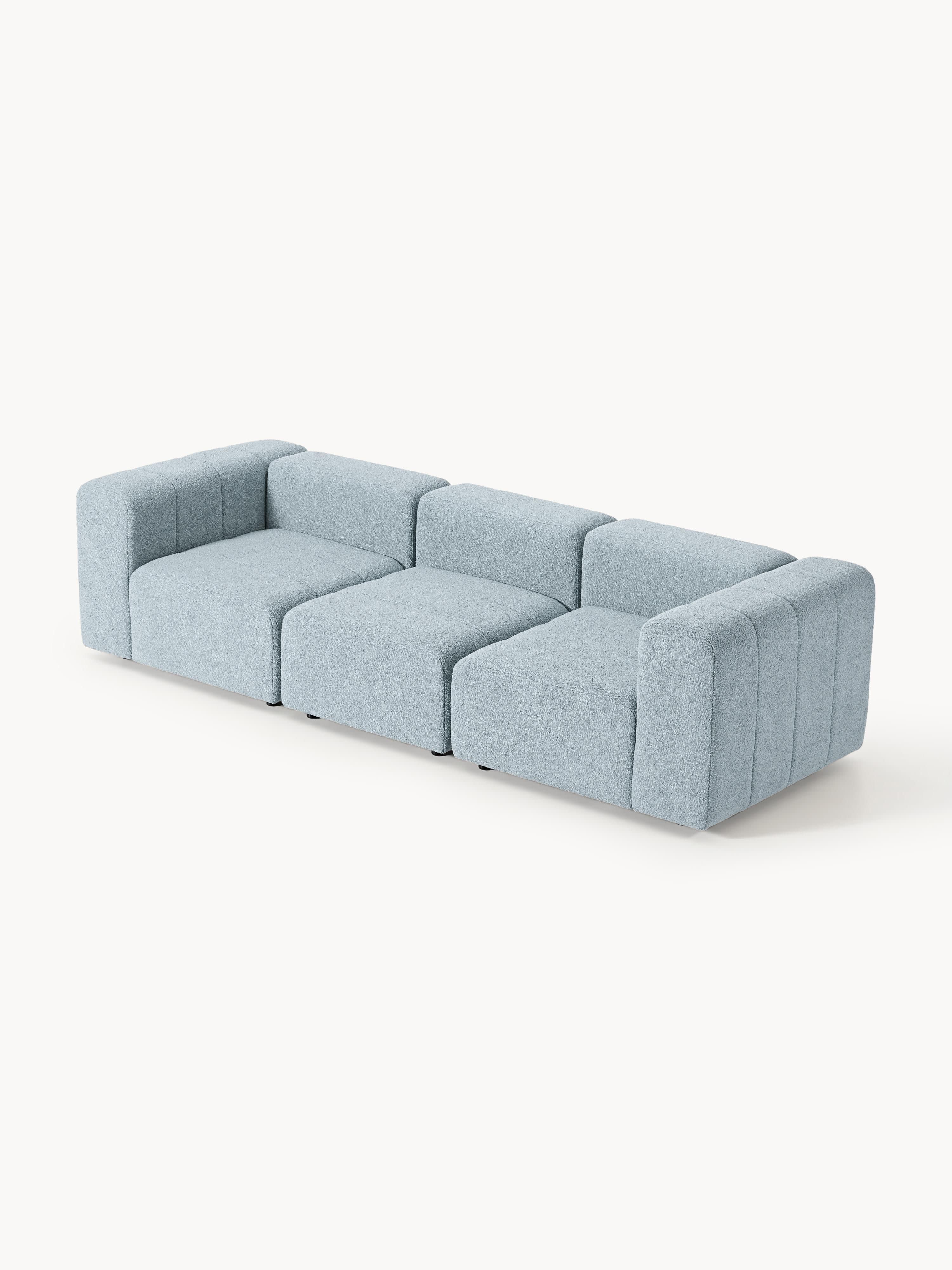 Modulares Bouclé-Sofa Lena (4-Sitzer)