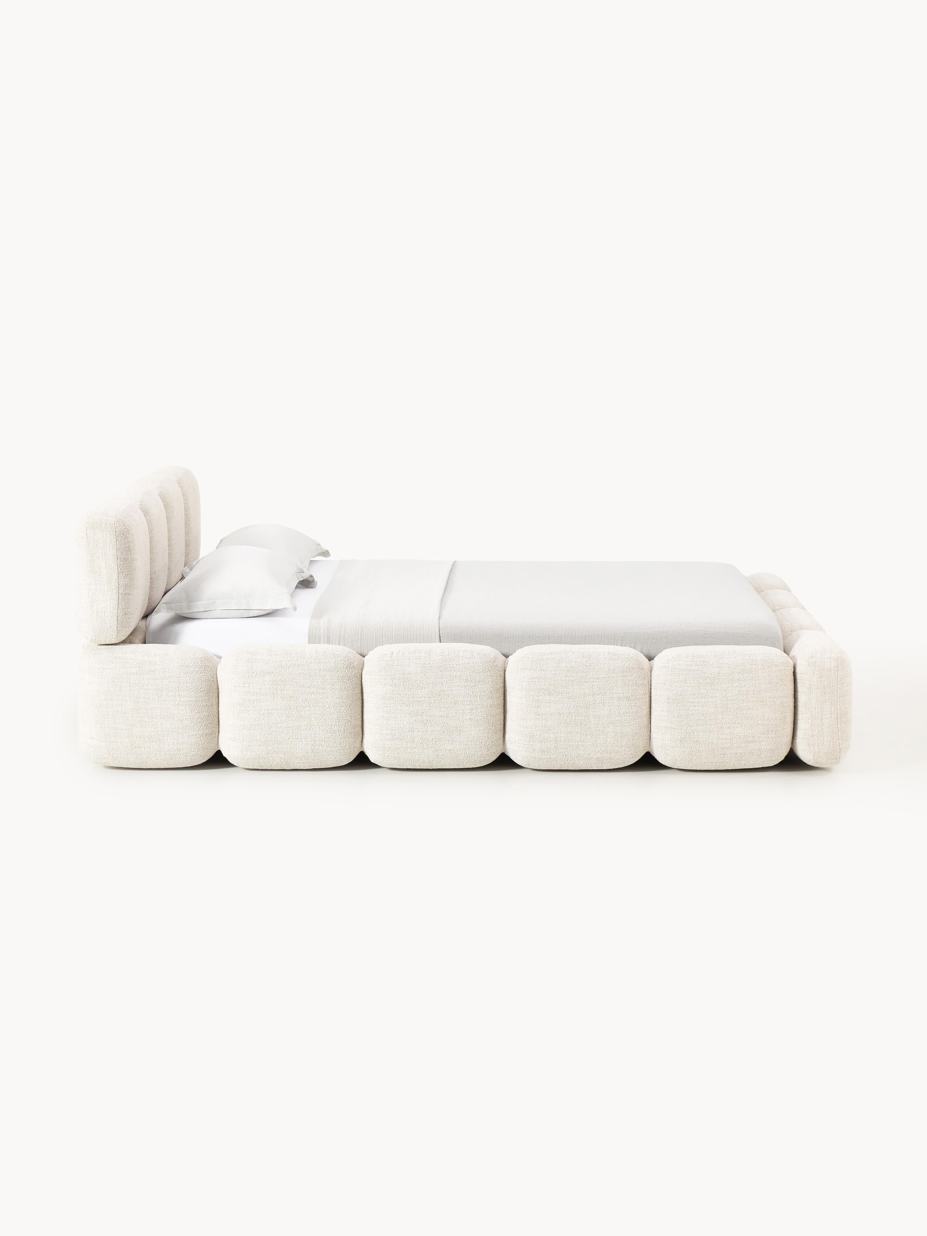 Polsterbett Tayla aus Bouclé