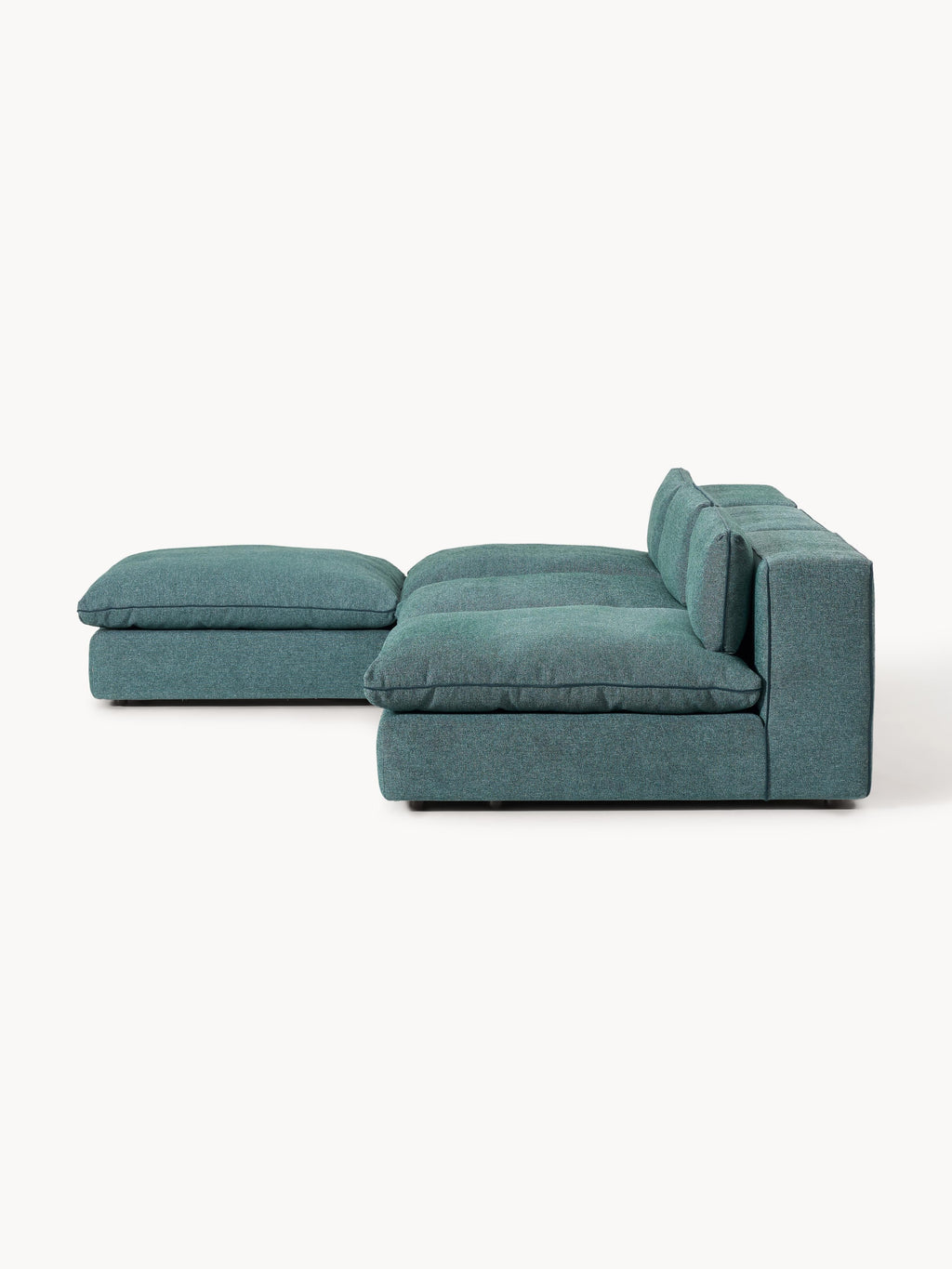 Modulares XL-Sofa Felix mit Hocker (links/rechts)